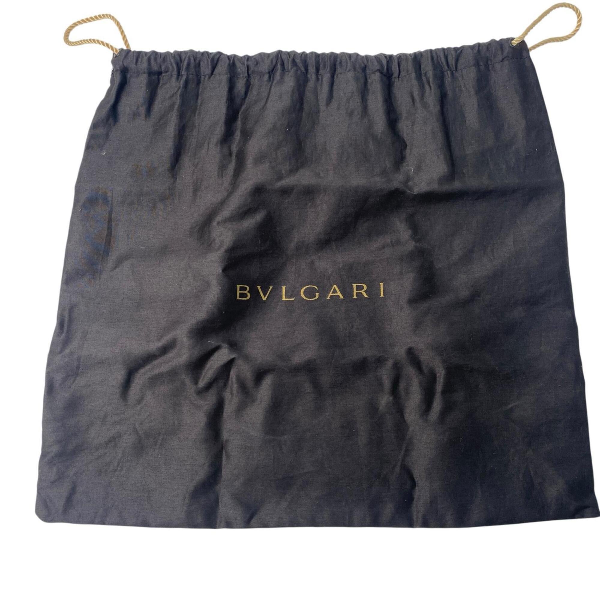 Bvlgari Black Canvas Leather Handbag (Pre-Owned)