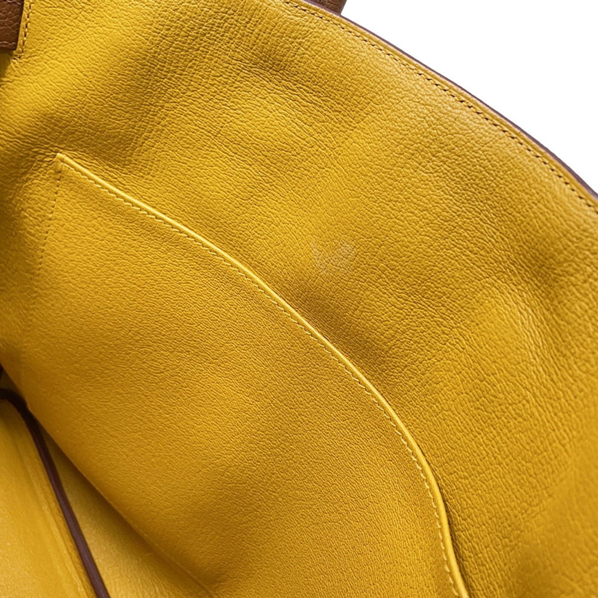Hermes Gold Yellow Togo Leather Swift Leather Handbag (Pre-Owned)