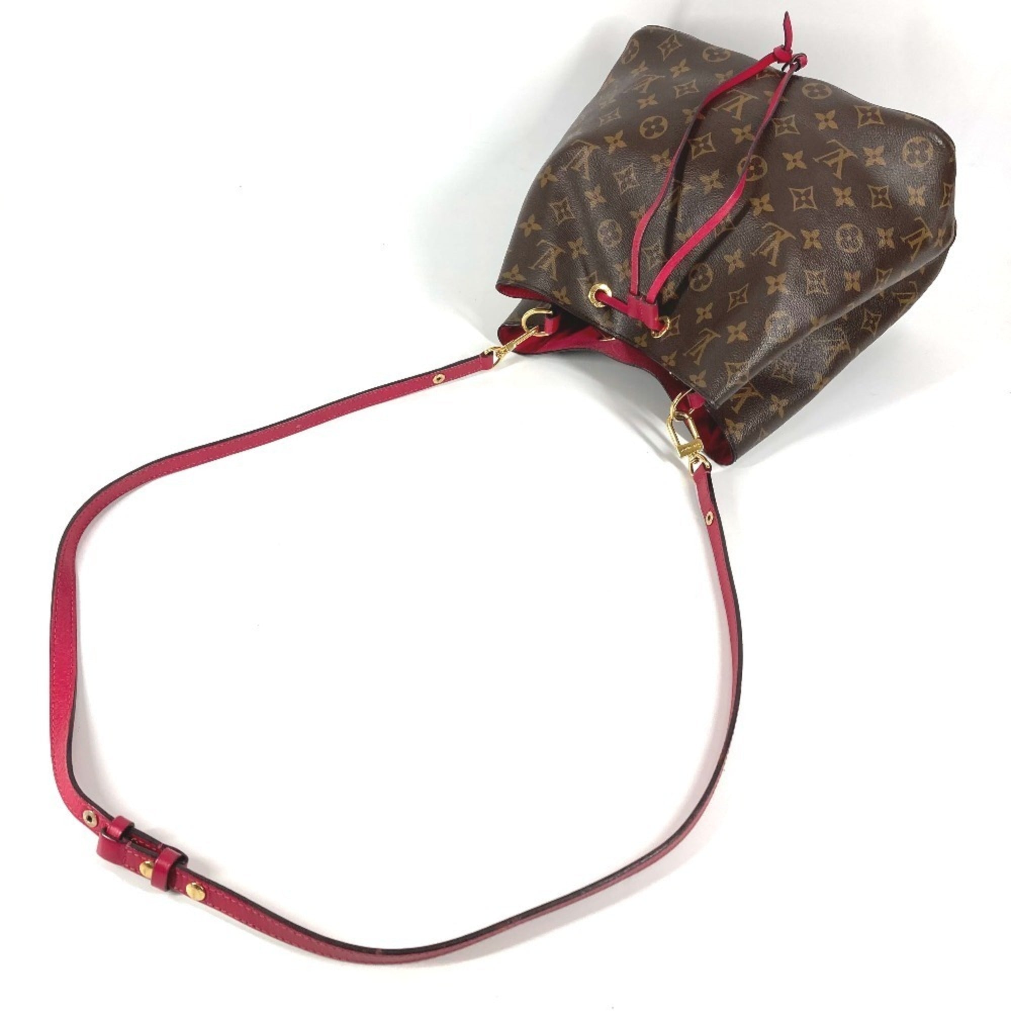 Louis Vuitton Brown Pink Monogram Shoulder Bag (Pre-Owned)