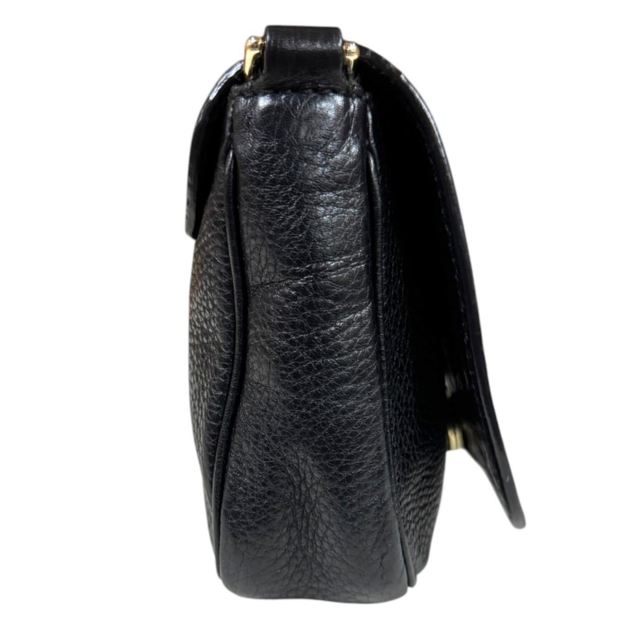 Gucci Black Leather Shoulder Bag (Pre-Owned)