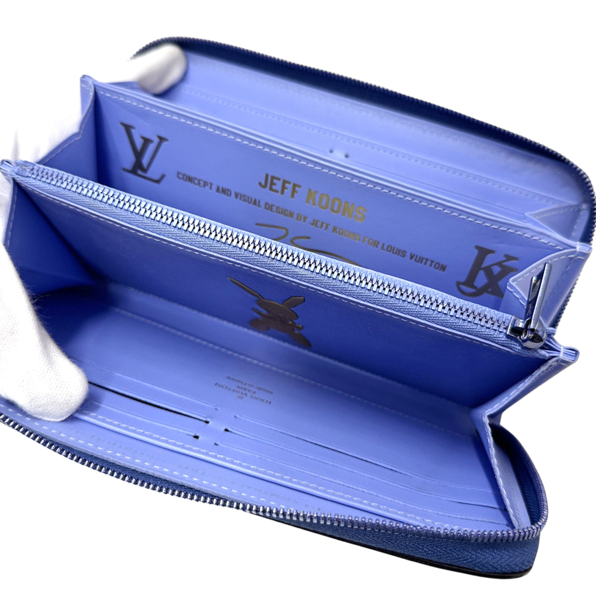 Louis Vuitton Blue Long Wallet (Bi-Fold) (Pre-Owned)
