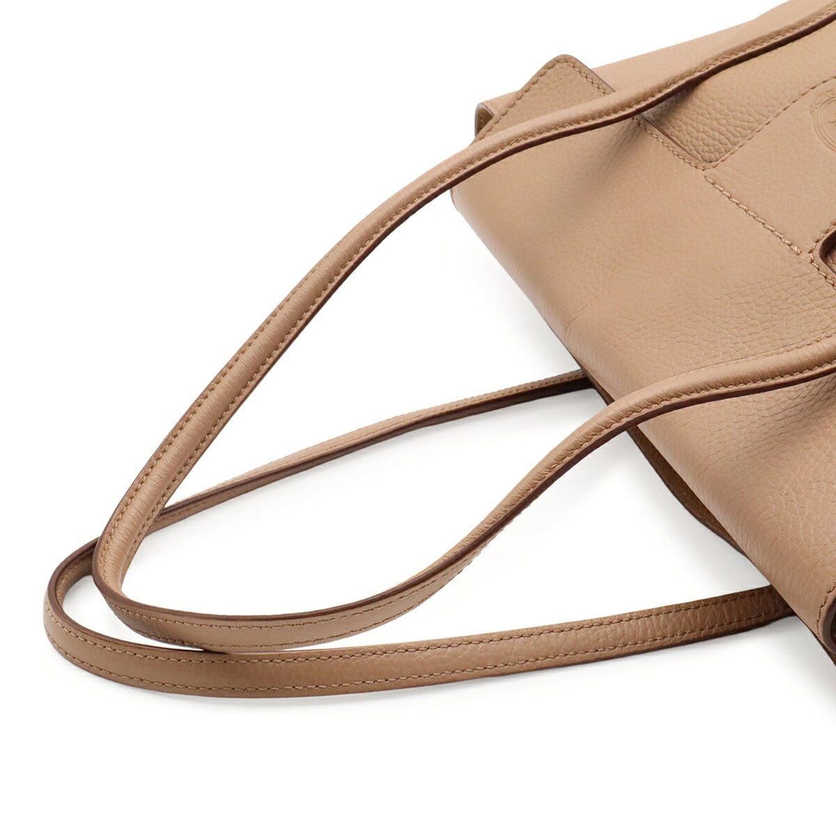Tod's Pink Beige Leather Shoulder Bag Tote Bag (Pre-Owned)