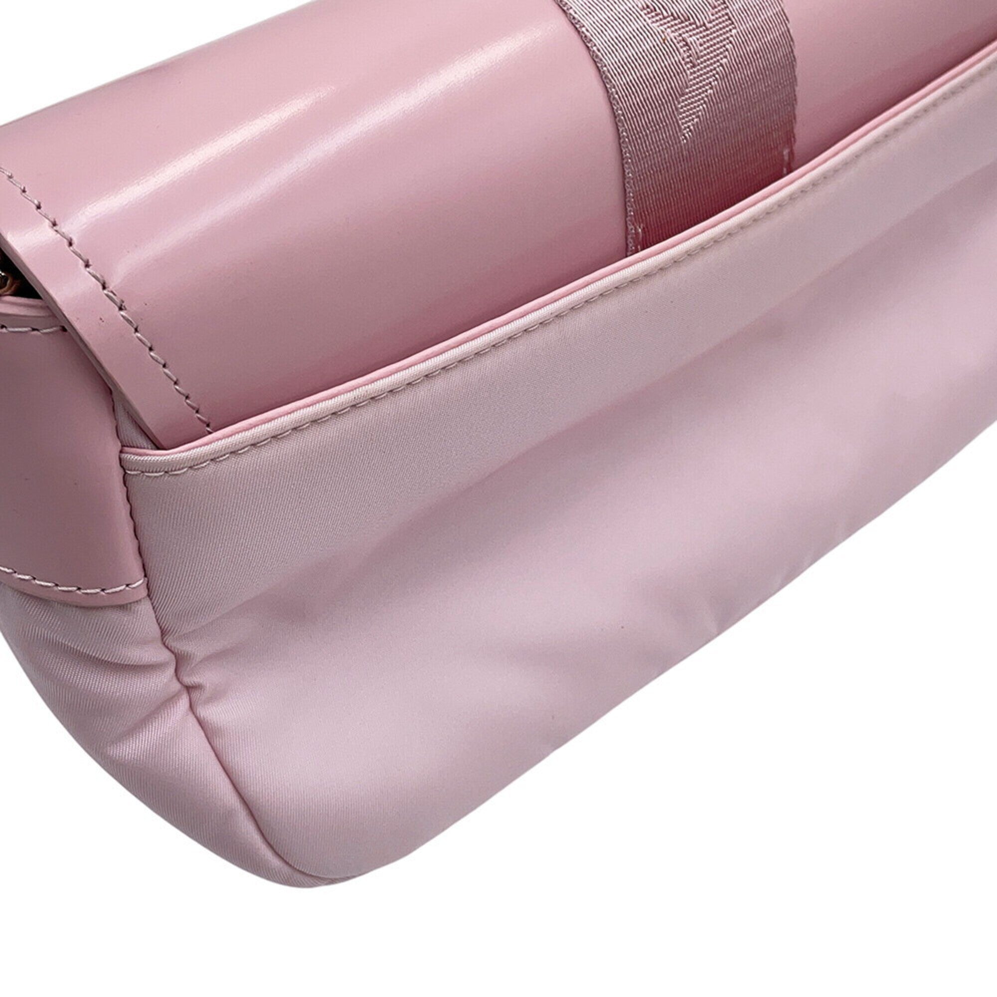 Prada Pink Nylon Handbag Pouch Shoulder Bag (Pre-Owned)
