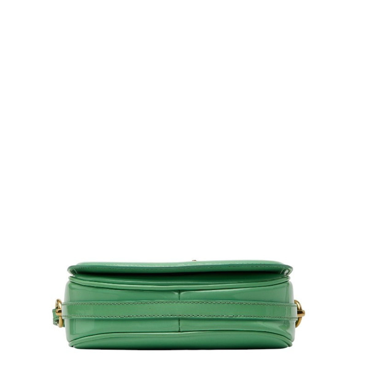 Burberry Green Patent Leather Shoulder Bag (Pre-Owned)