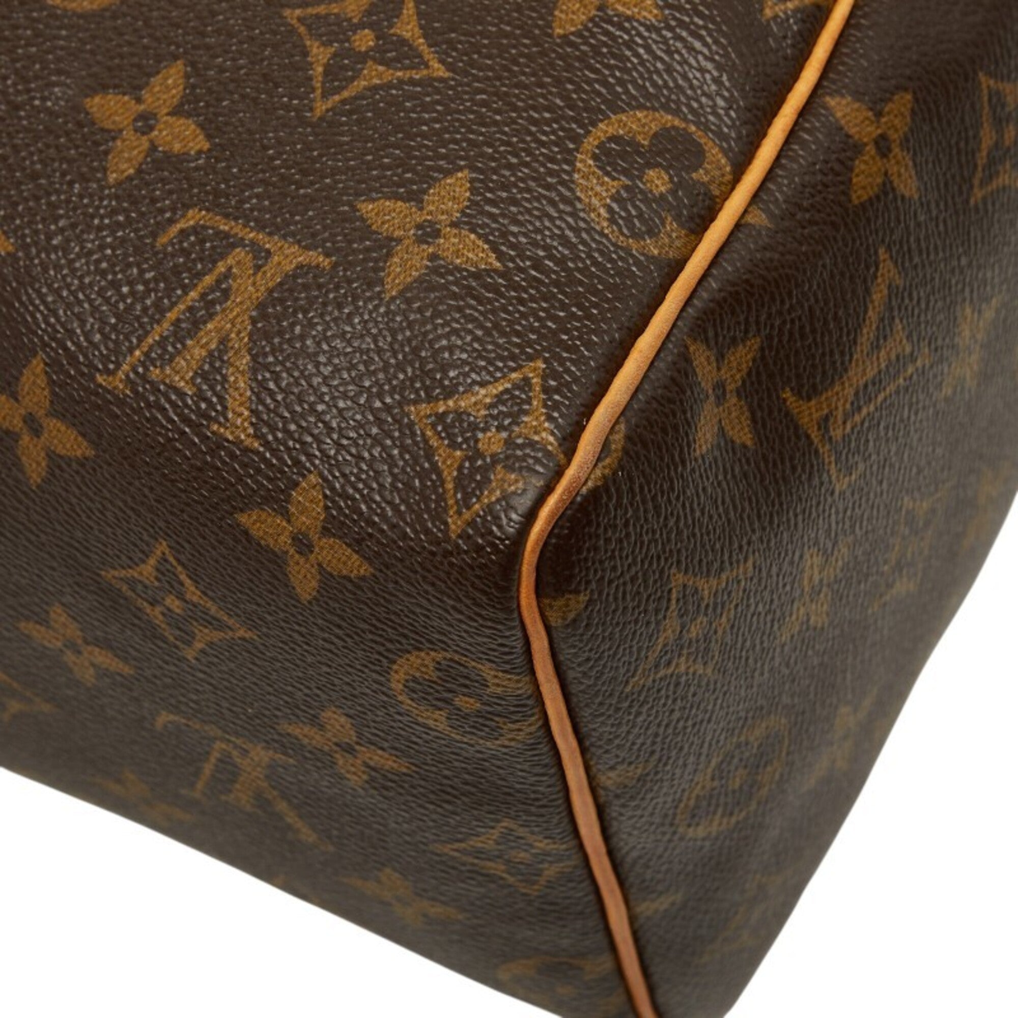 Louis Vuitton Brown Pvc Leather Boston Bag Handbag (Pre-Owned)