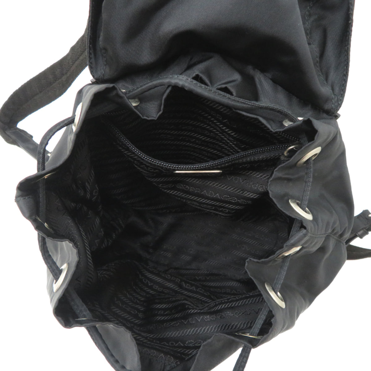 Prada Black Nylon Backpack (Pre-Owned)