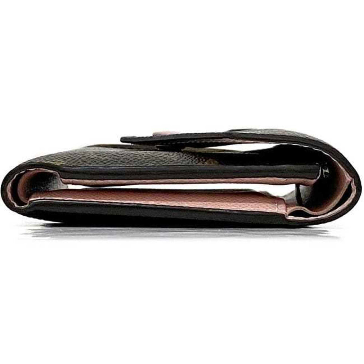 Louis Vuitton Brown Monogram Pink Rose Ballerine Monogram Wallet (Tri-Fold) (Pre-Owned)