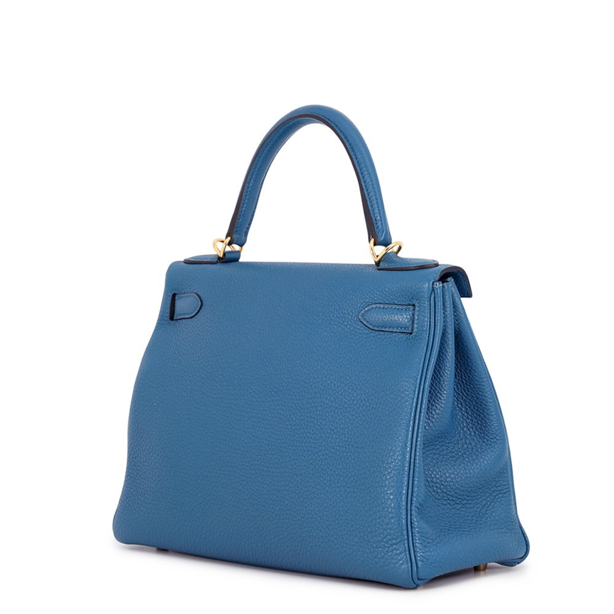 Hermes Kelly Blue Togo Leather Handbag (Pre-Owned)