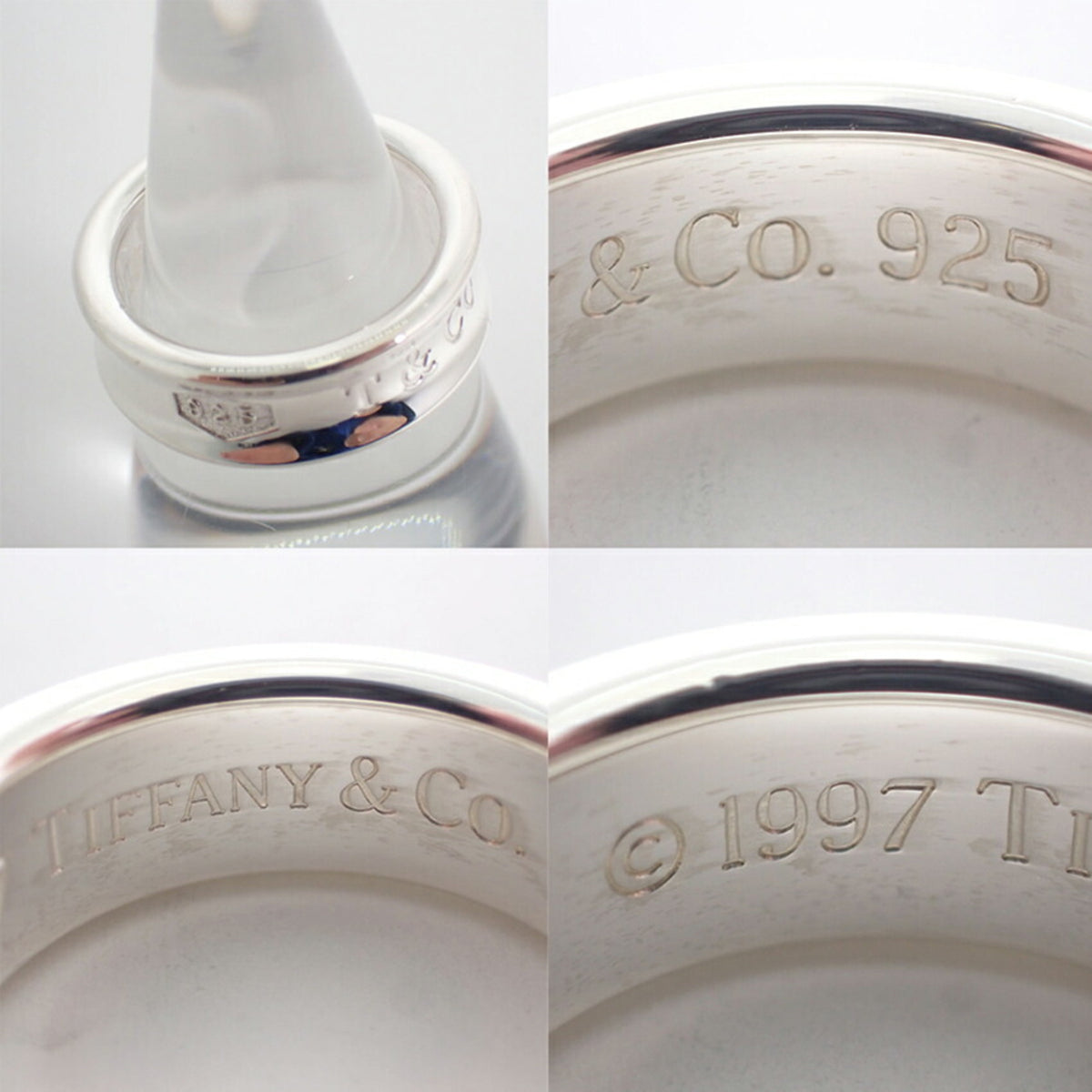 Tiffany Sterling Silver 925 Band Ring (Pre-Owned)
