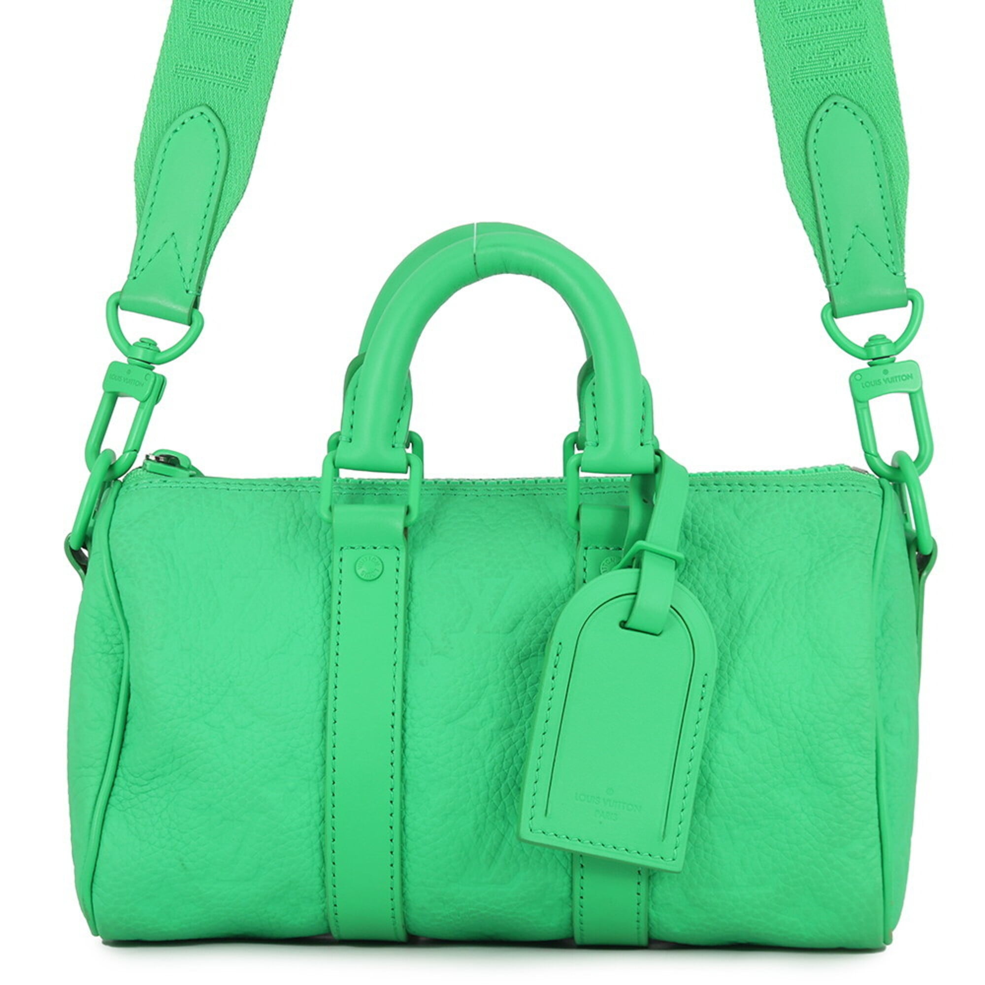 Louis Vuitton Monogram Green Monogram Leather Handbag Shoulder Bag (Pre-Owned)