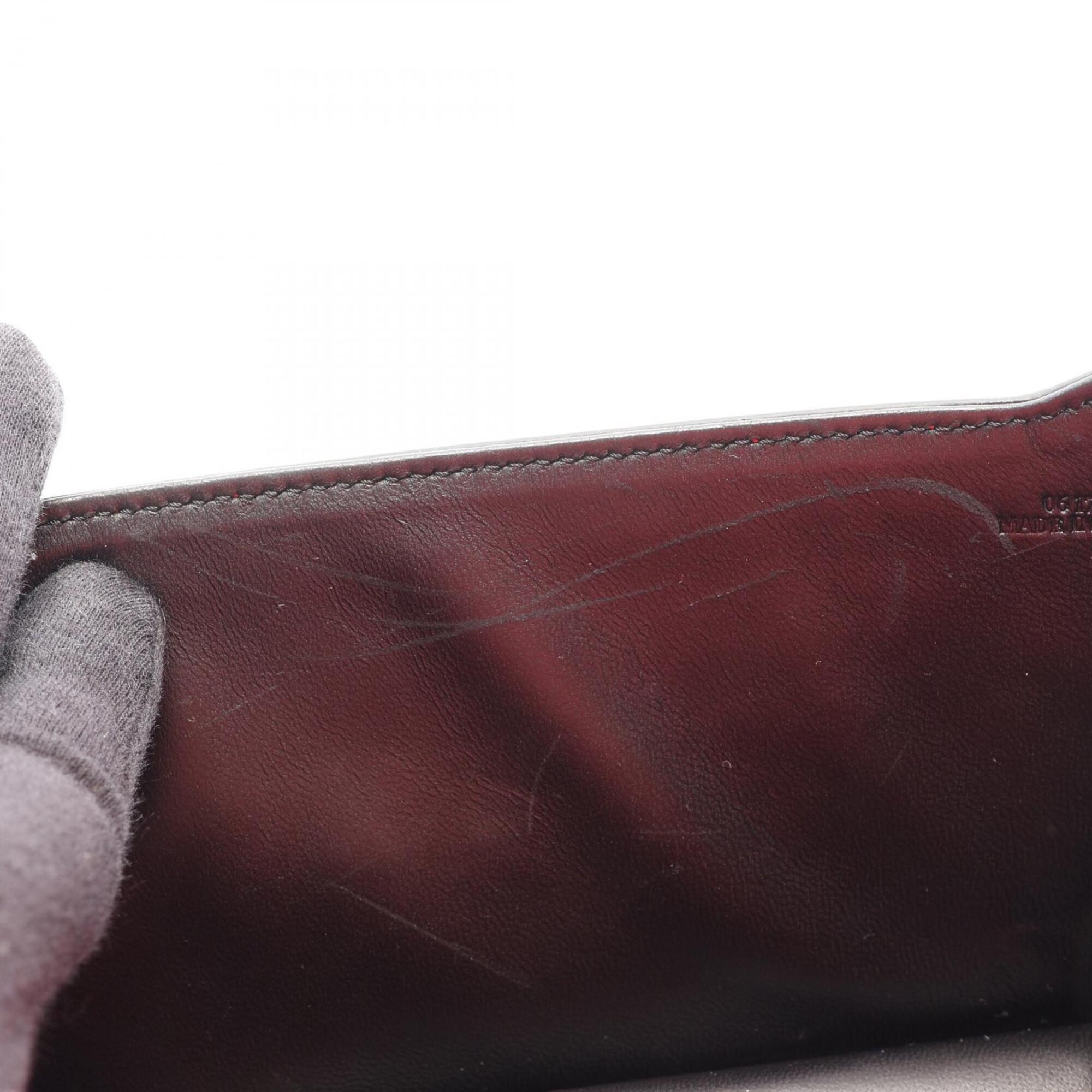Loewe Red Color Leather Handbag Shoulder Bag (Pre-Owned)