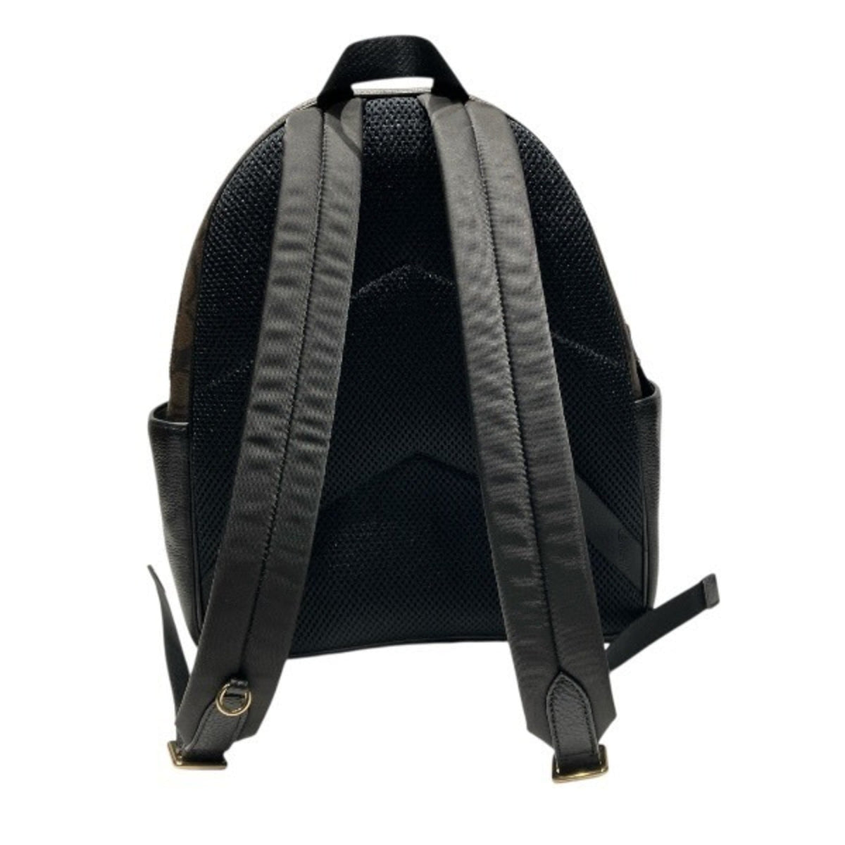 Coach Black Brown Signature Line Backpack (Pre-Owned)
