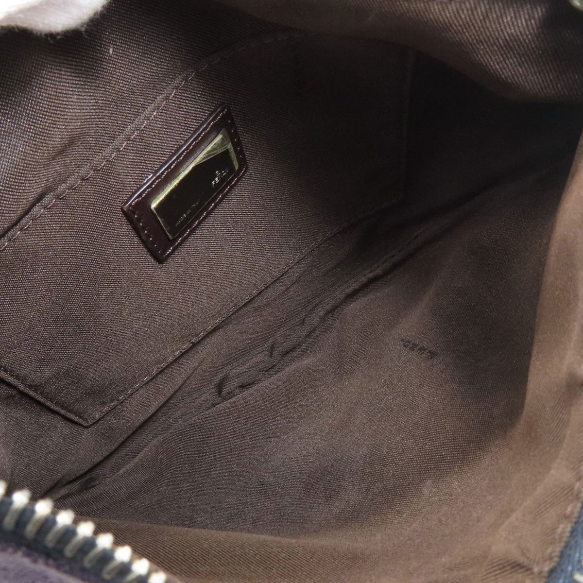 Fendi Zucchino Blue Canvas Tote Bag (Pre-Owned)