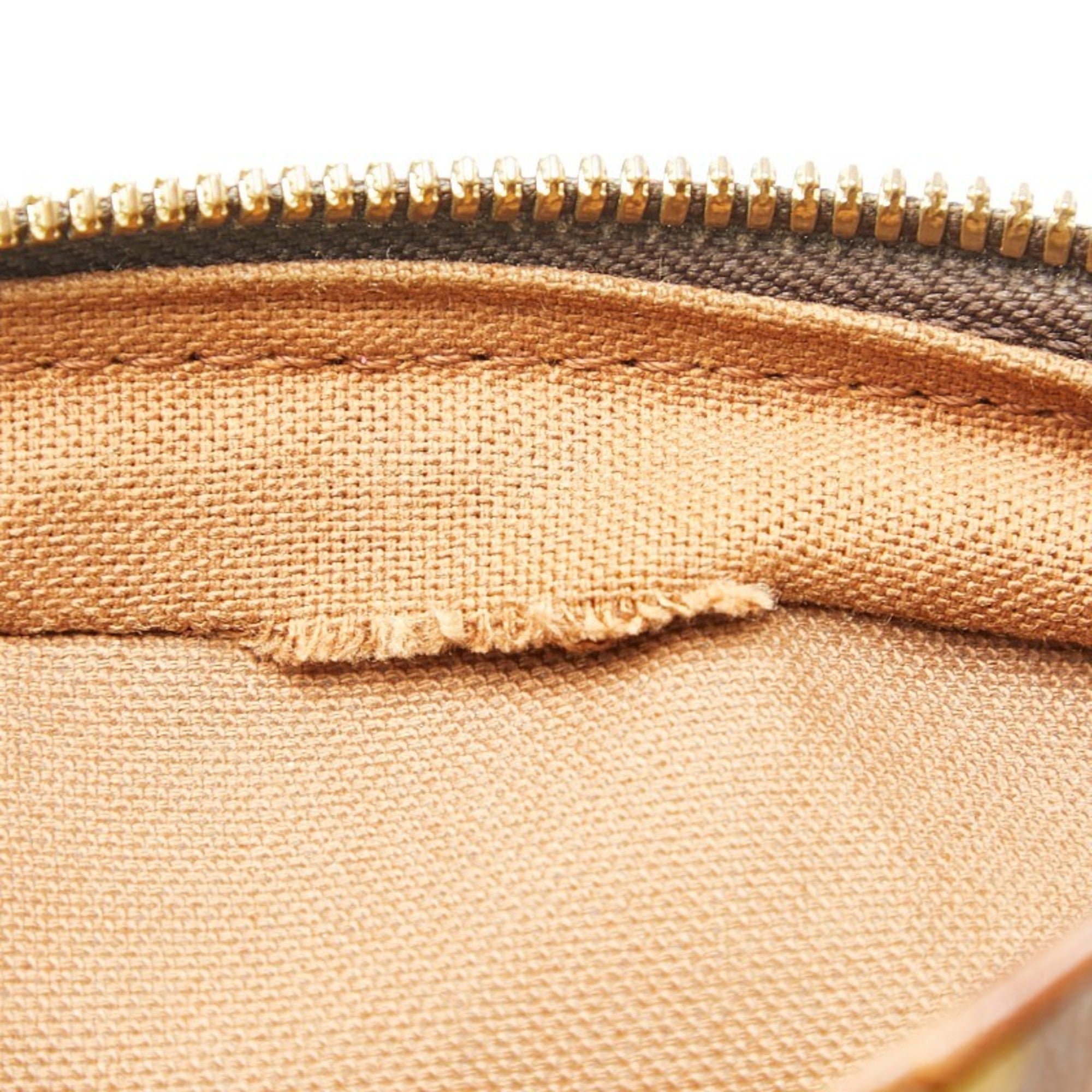 Louis Vuitton Brown Pvc Leather Sling Bag (Pre-Owned)
