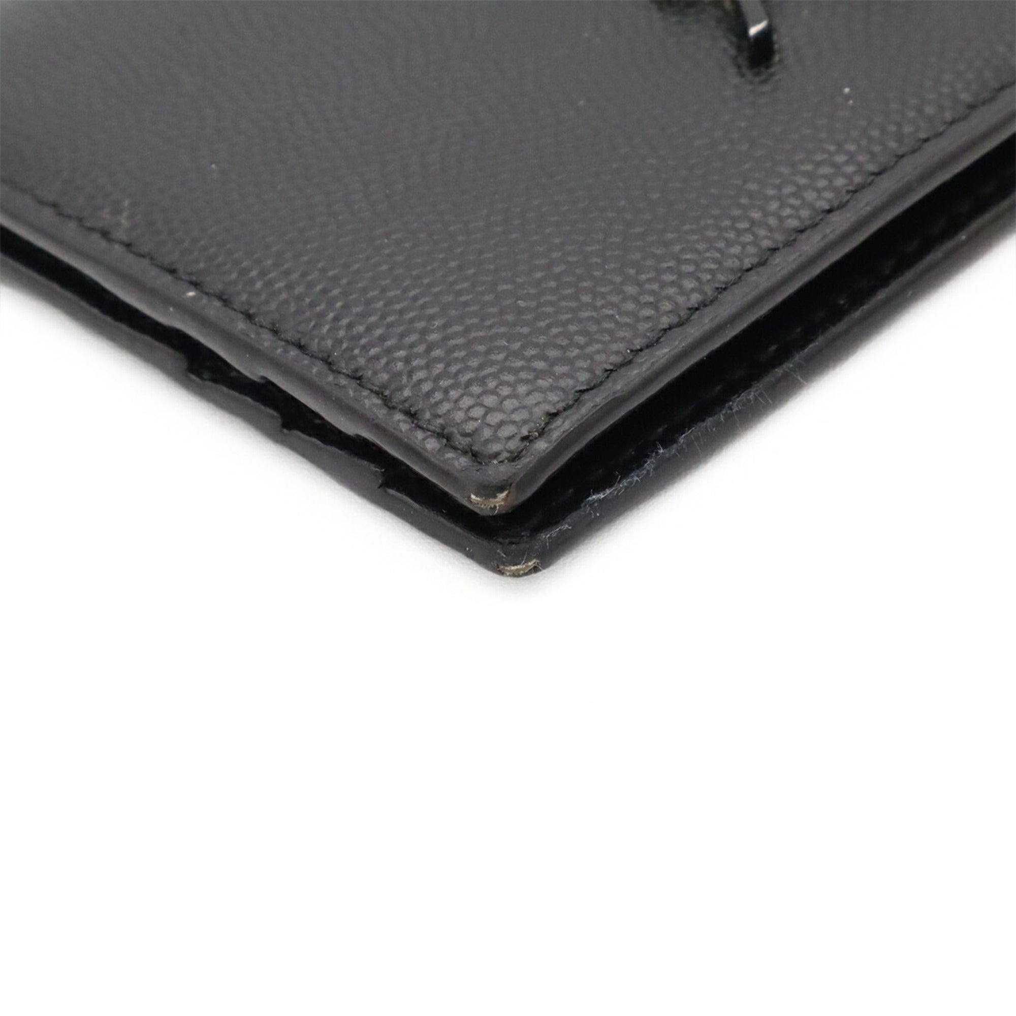 Yves Saint Laurent Black Leather Bill Wallet (Bi-Fold) (Pre-Owned)