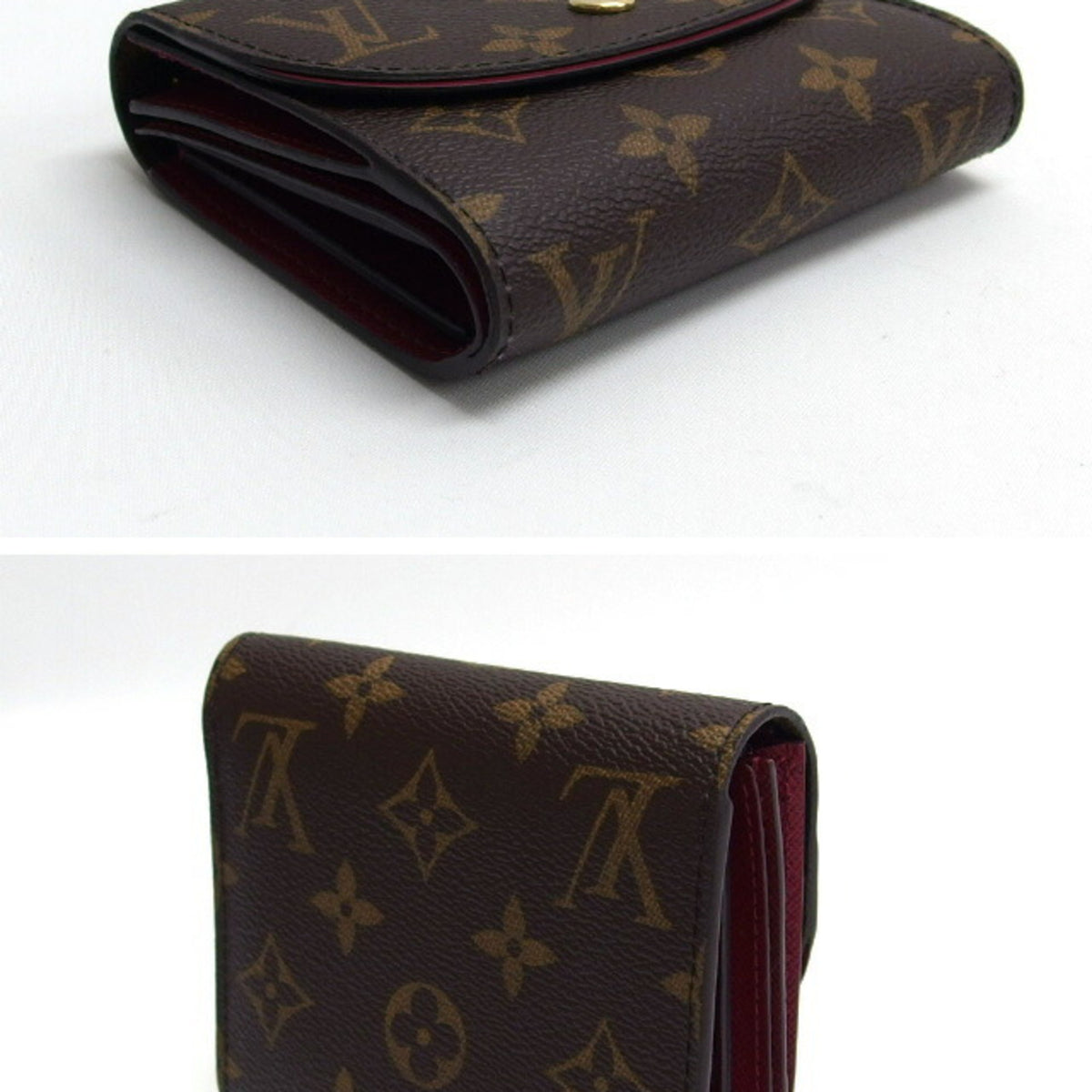 Louis Vuitton Monogram Fuchsia Pink Monogram Monogram Wallet (Tri-Fold) (Pre-Owned)