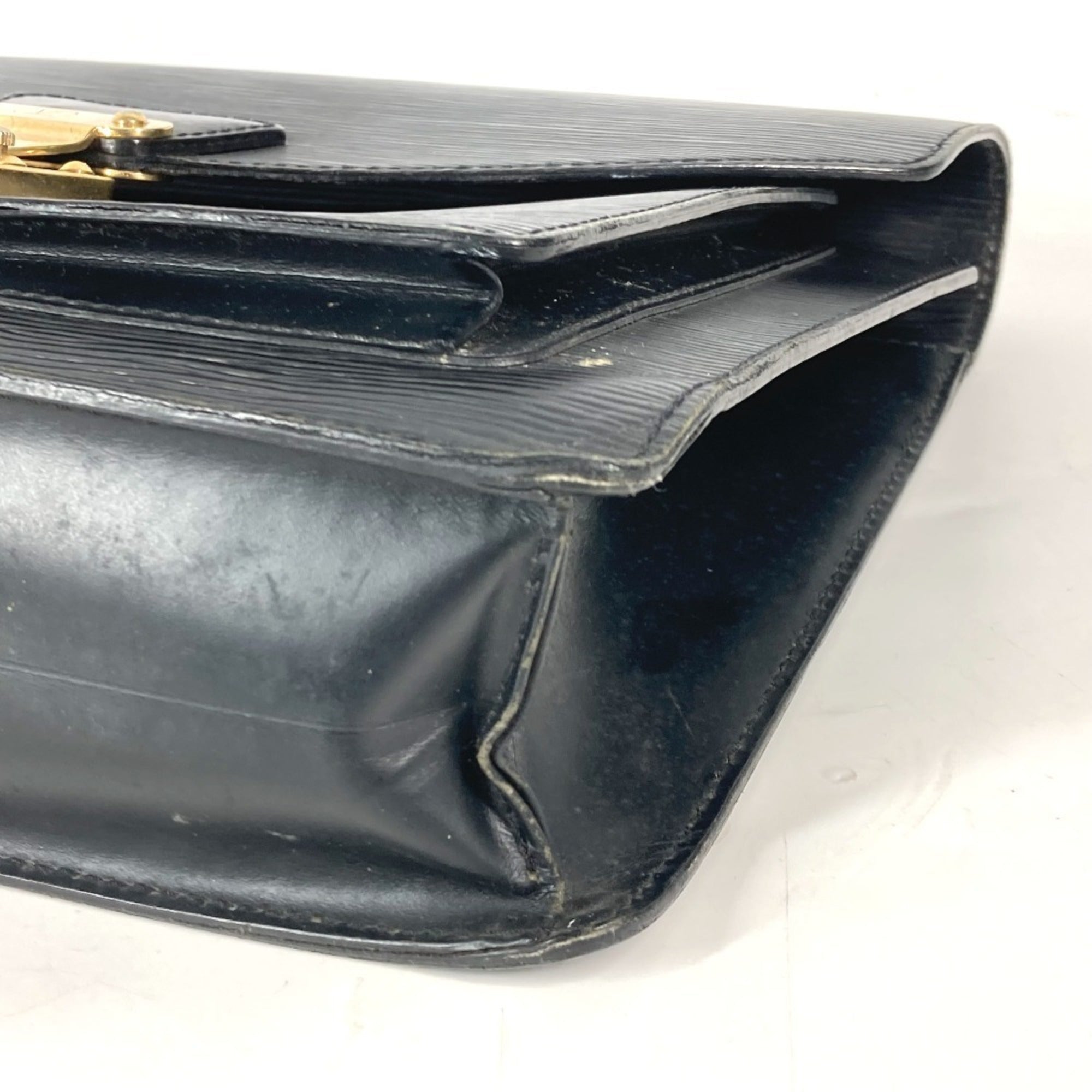 Louis Vuitton Black Noir Epi Leather Handbag (Pre-Owned)