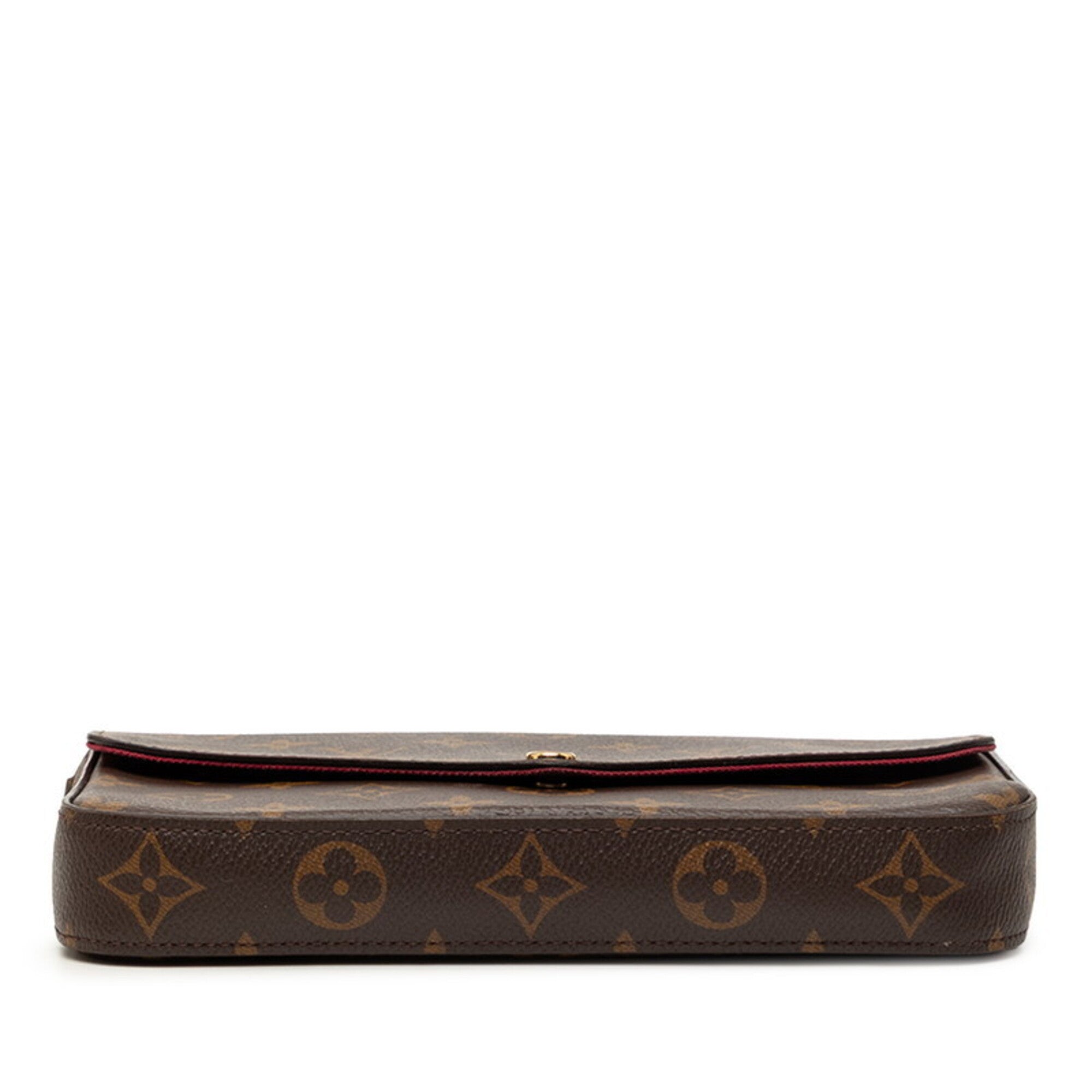 Louis Vuitton Monogram Brown Fuchsia Pvc Leather Shoulder Bag (Pre-Owned)