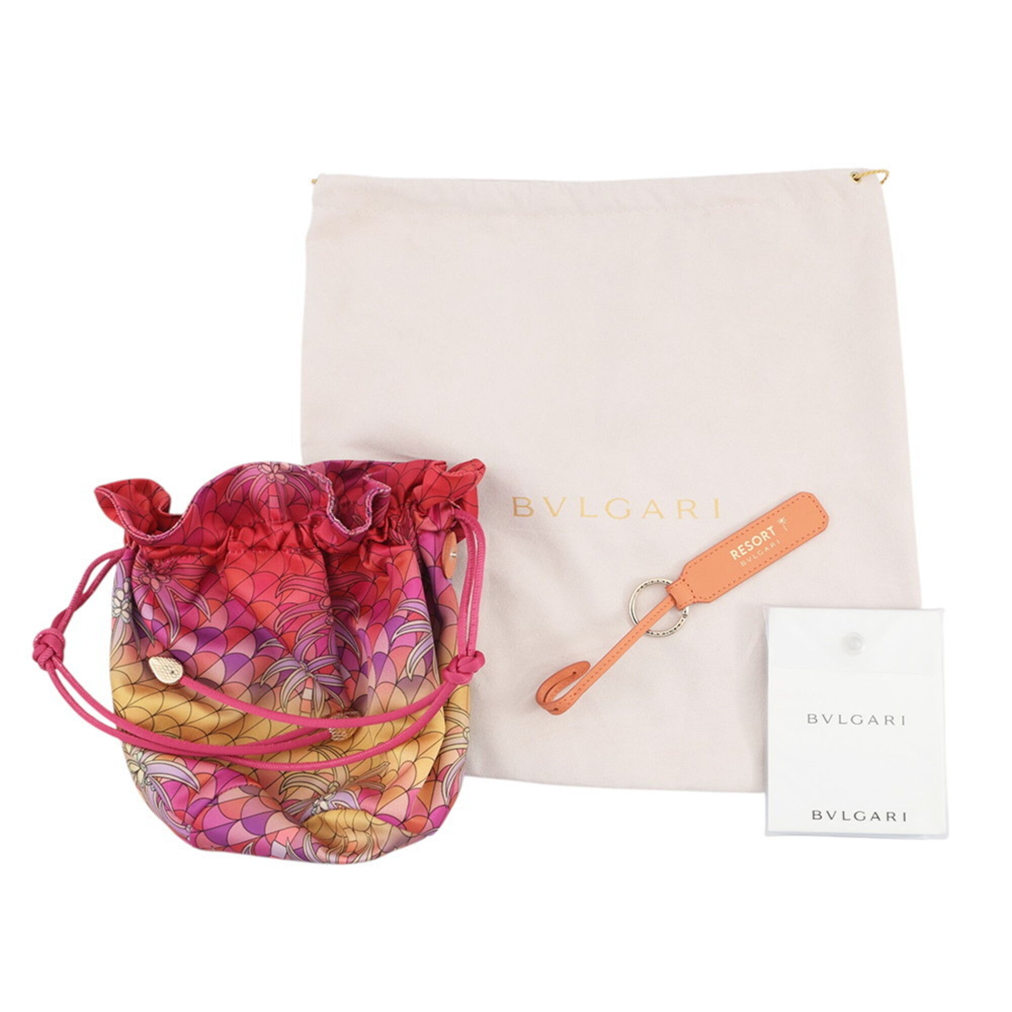 Bvlgari Orange Leather Handbag Shoulder Bag (Pre-Owned)