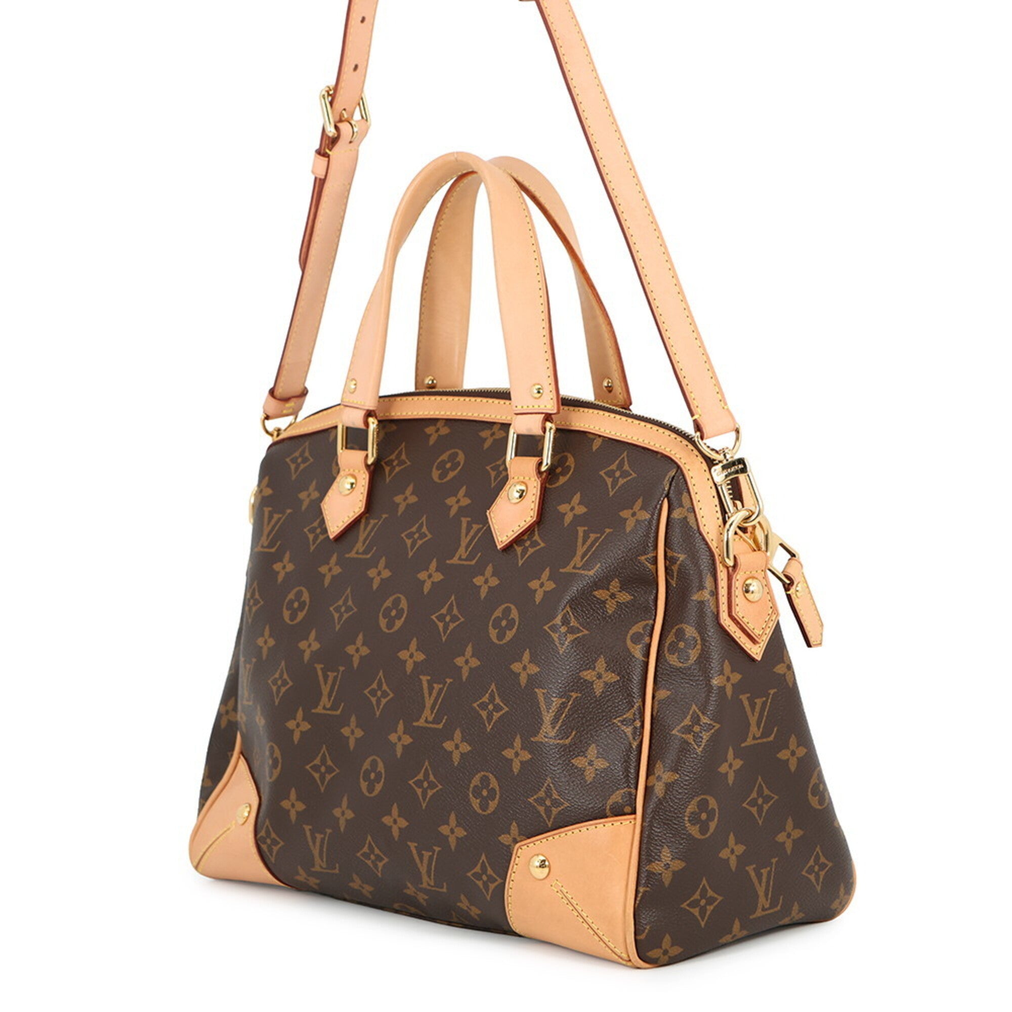 Louis Vuitton Monogram Beige Monogram Handbag Shoulder Bag (Pre-Owned)