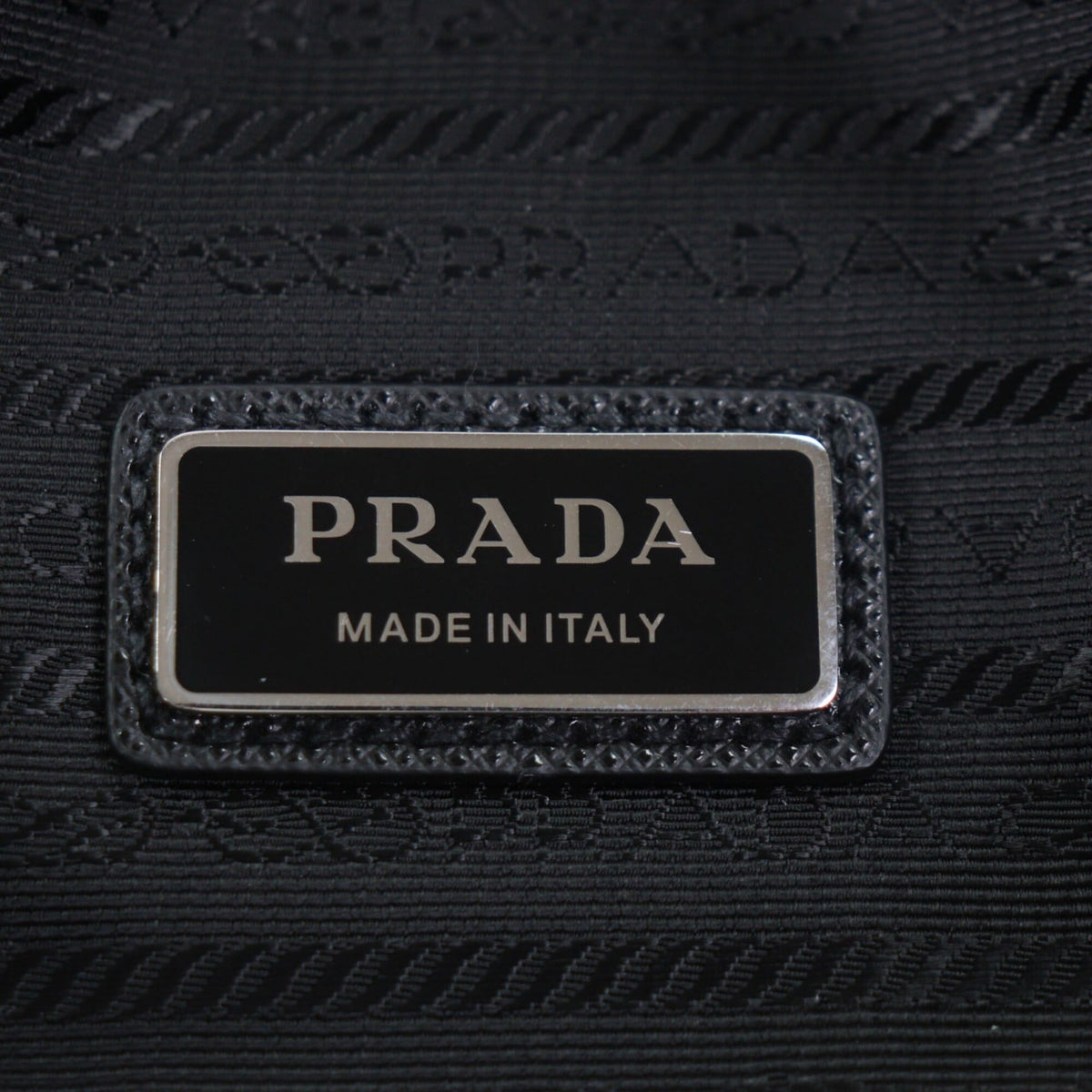 Prada Black Nylon Leather Sling Bag (Pre-Owned)