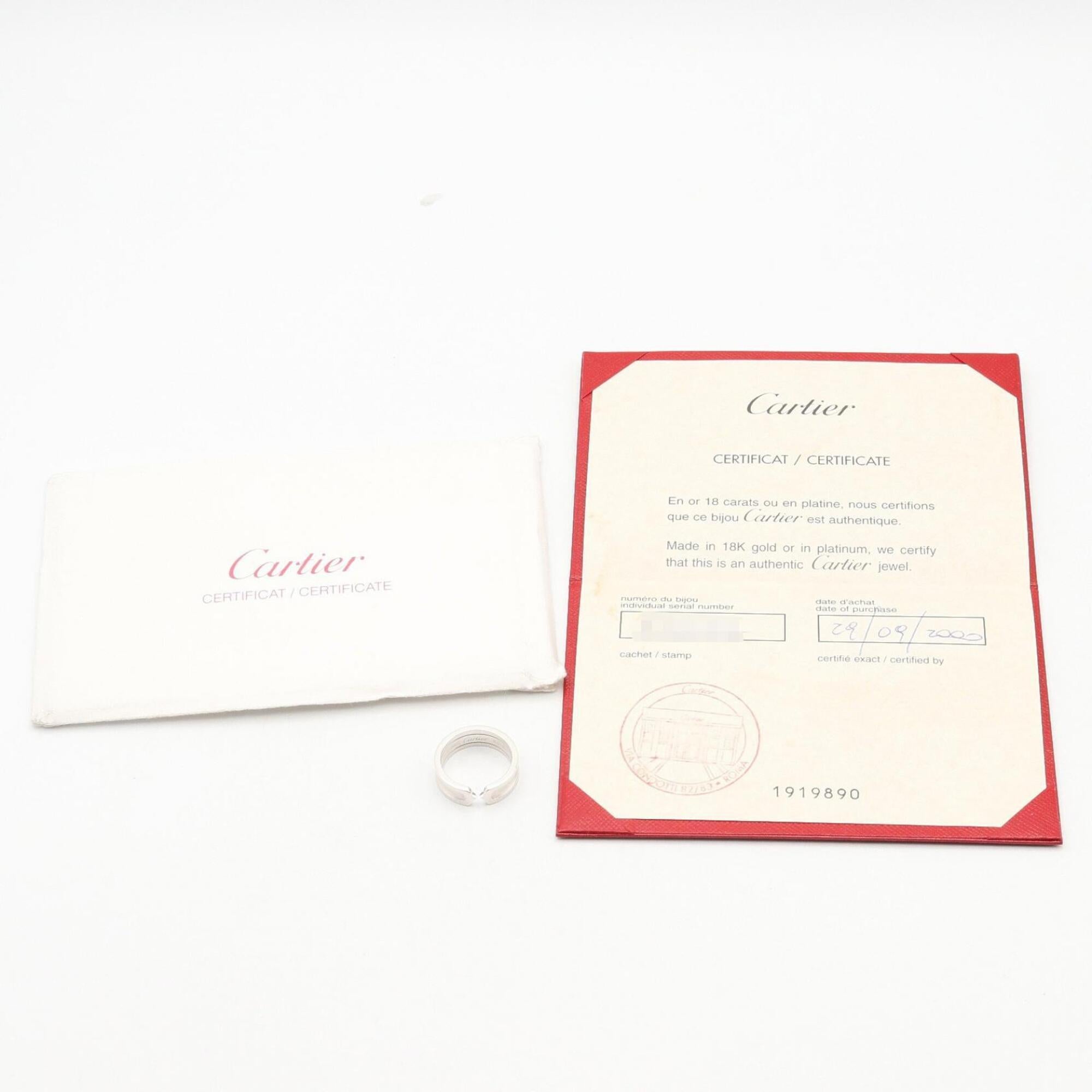 Cartier Silver White Gold (18K) Band Ring (Pre-Owned)