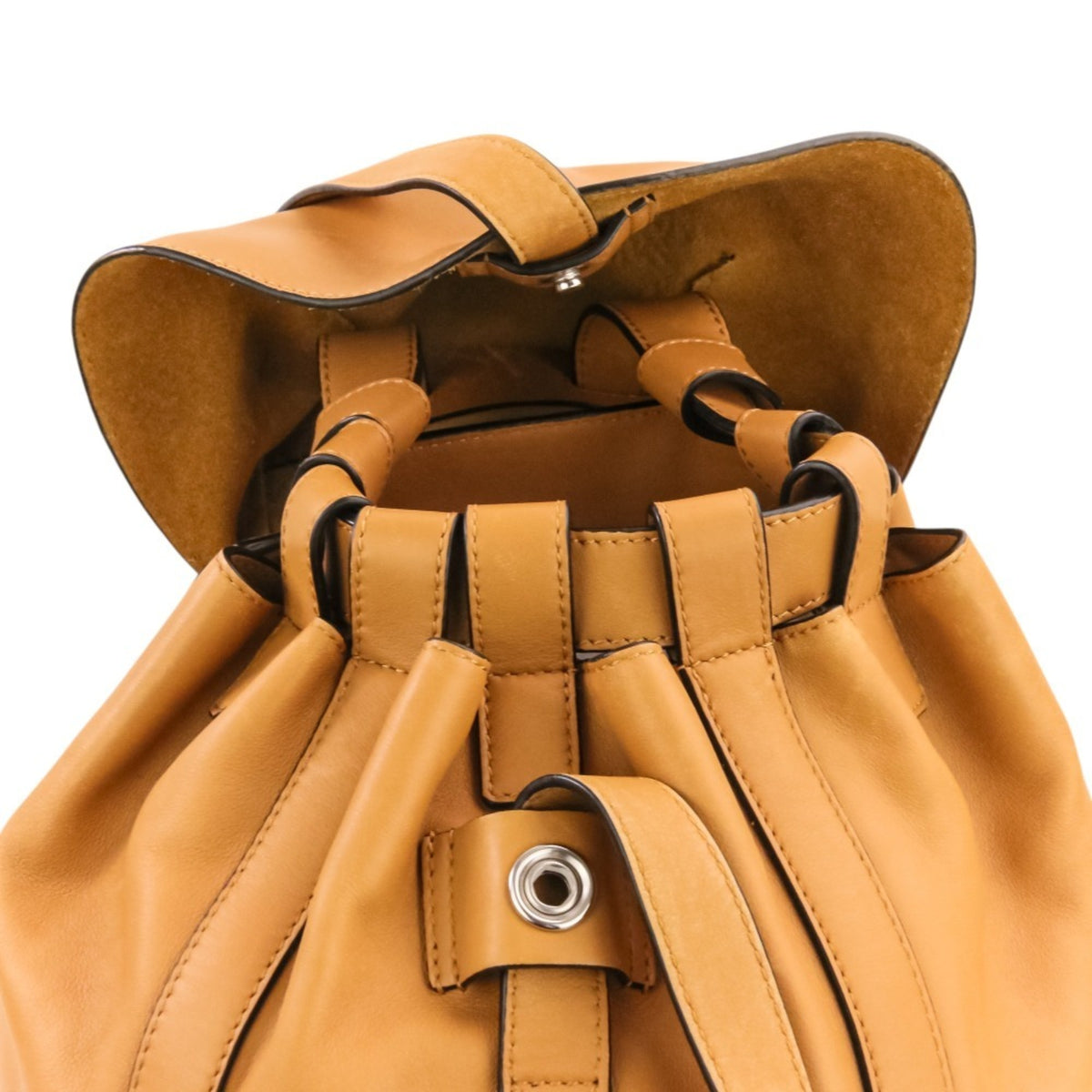 Loewe Brown Camel Leather Backpack (Pre-Owned)