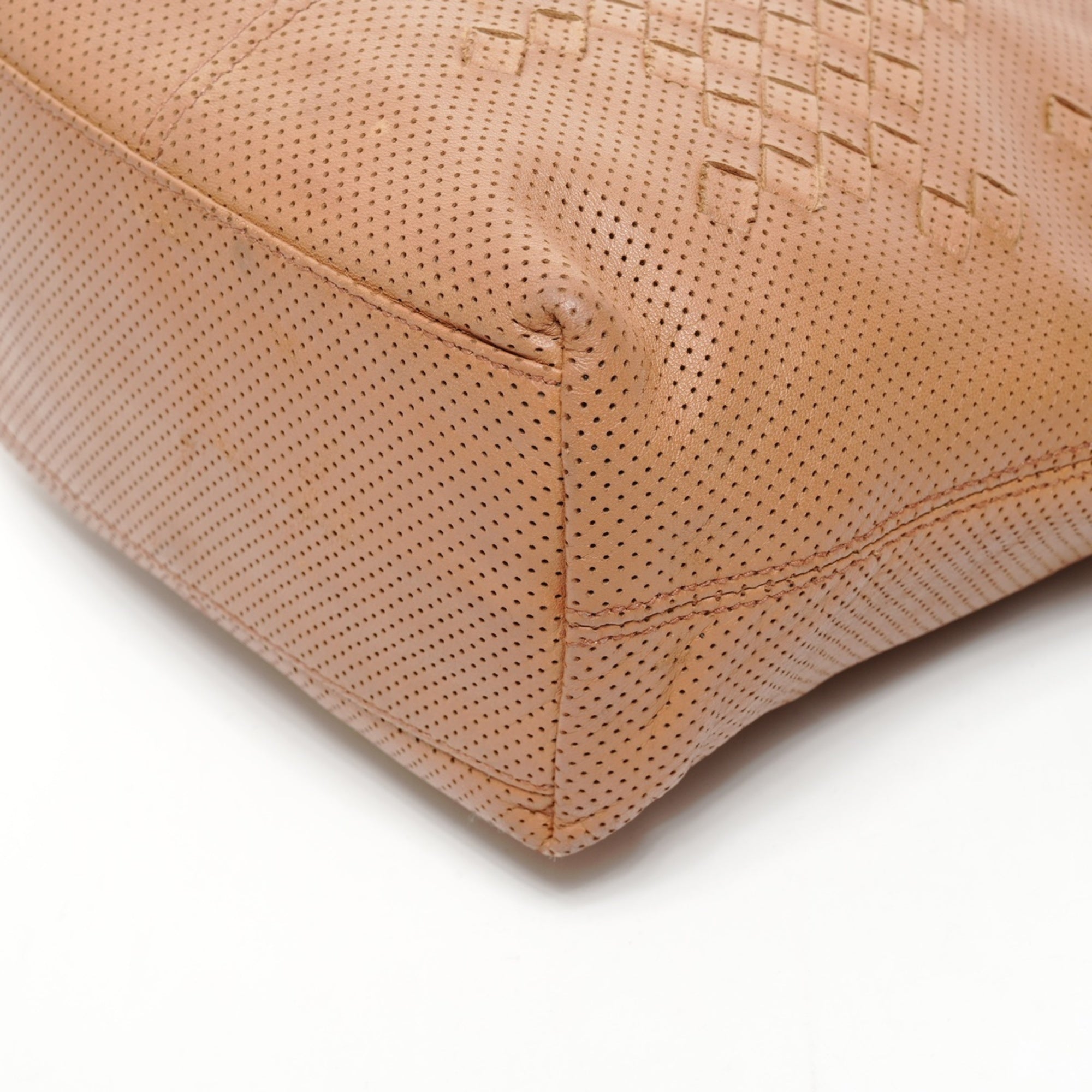 Bottega Veneta Intrecciato Brown Leather Handbag (Pre-Owned)