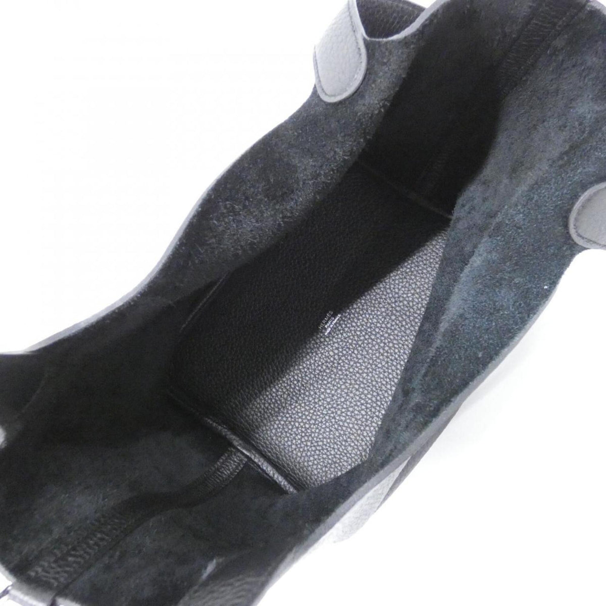 Hermes Black Taurillon Clemence Leather Handbag (Pre-Owned)