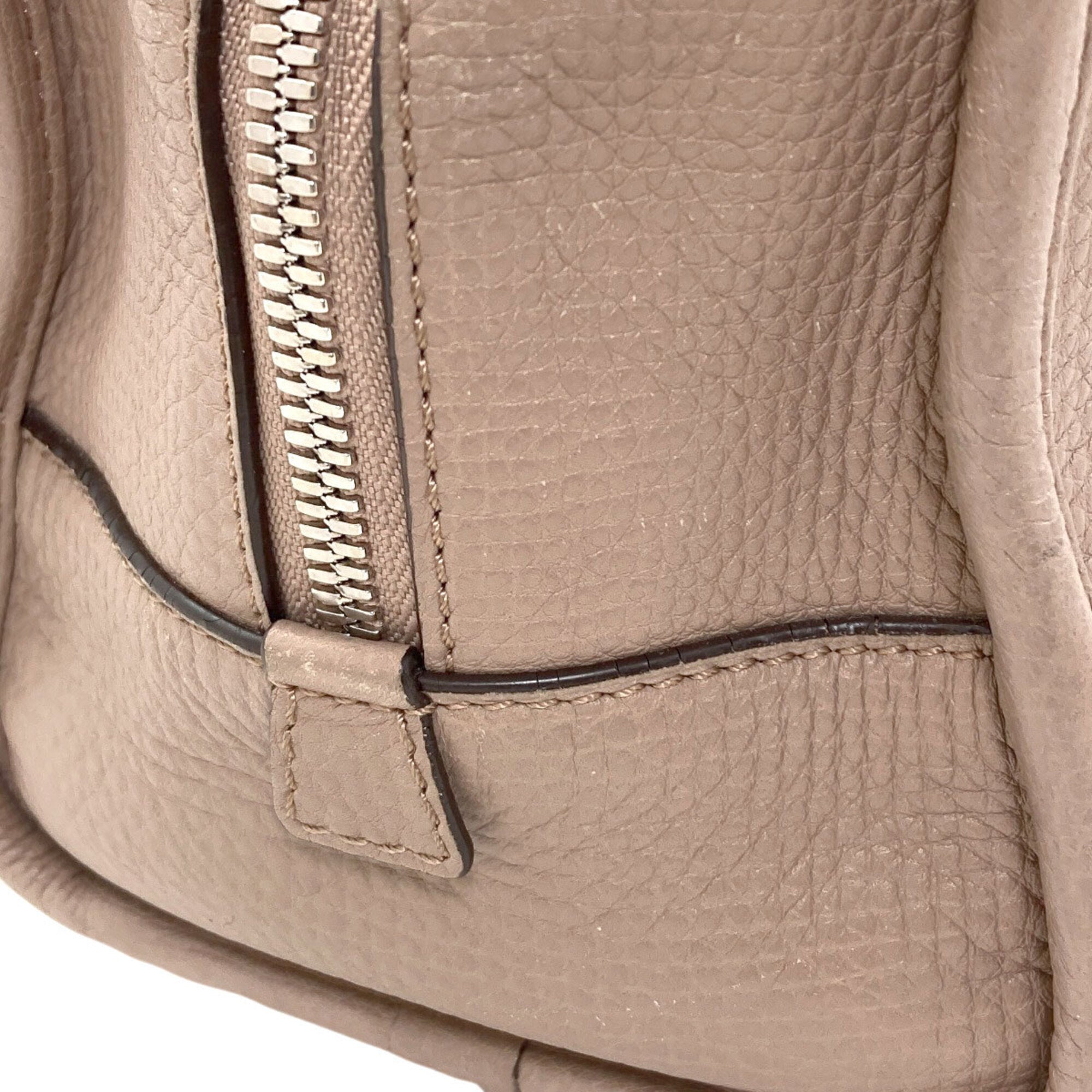 Loewe Amazona Grayish Leather Handbag (Pre-Owned)
