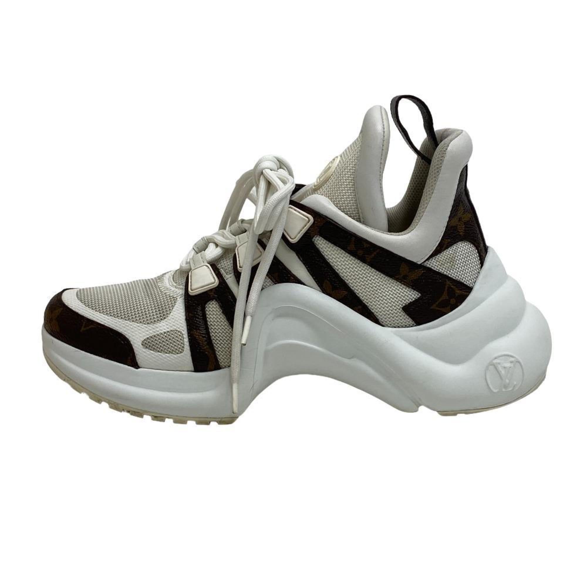 Louis Vuitton Brown White Sneakers (Pre-Owned)