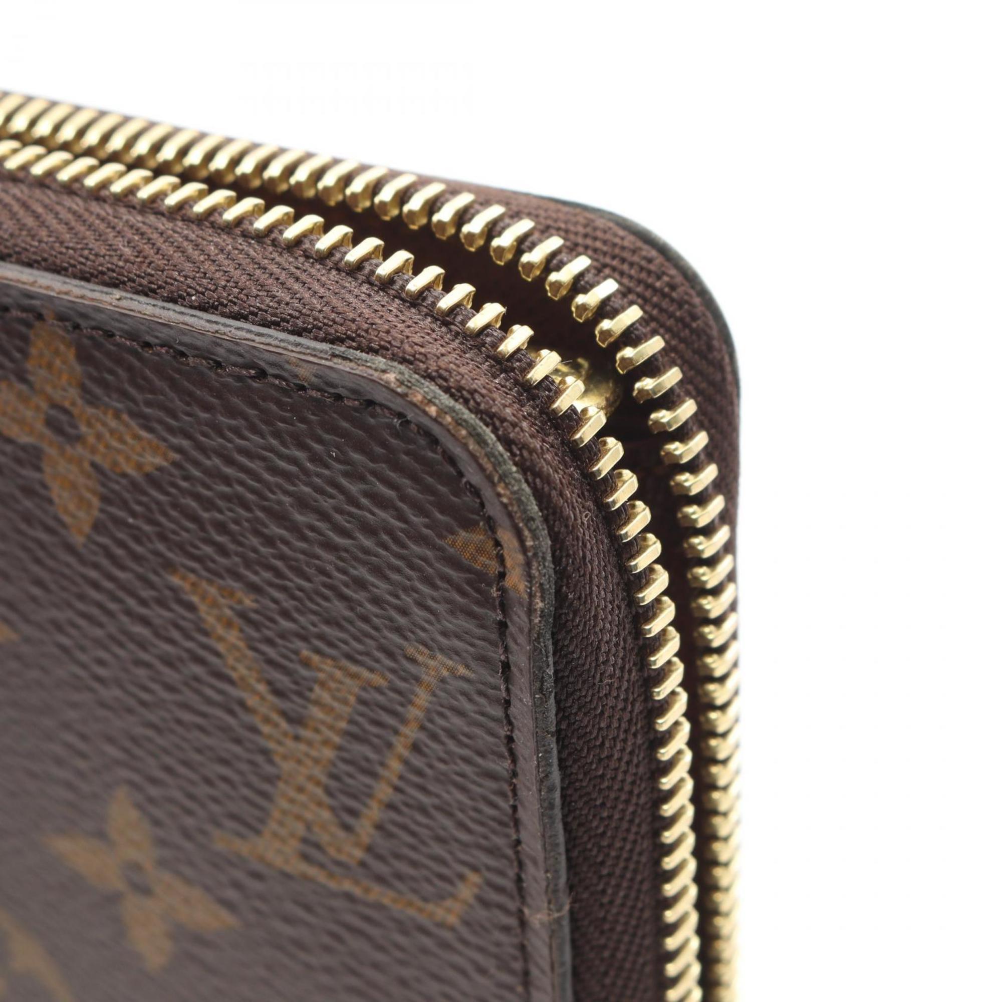 Louis Vuitton Brown Monogram Coated Canvas Long Wallet (Bi-Fold) (Pre-Owned)