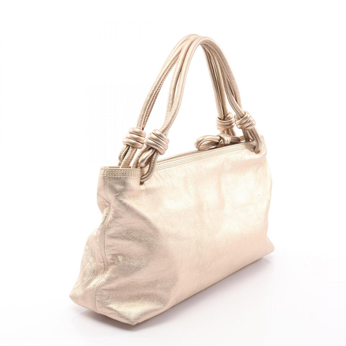 Loewe Gold Leather Handbag (Pre-Owned)