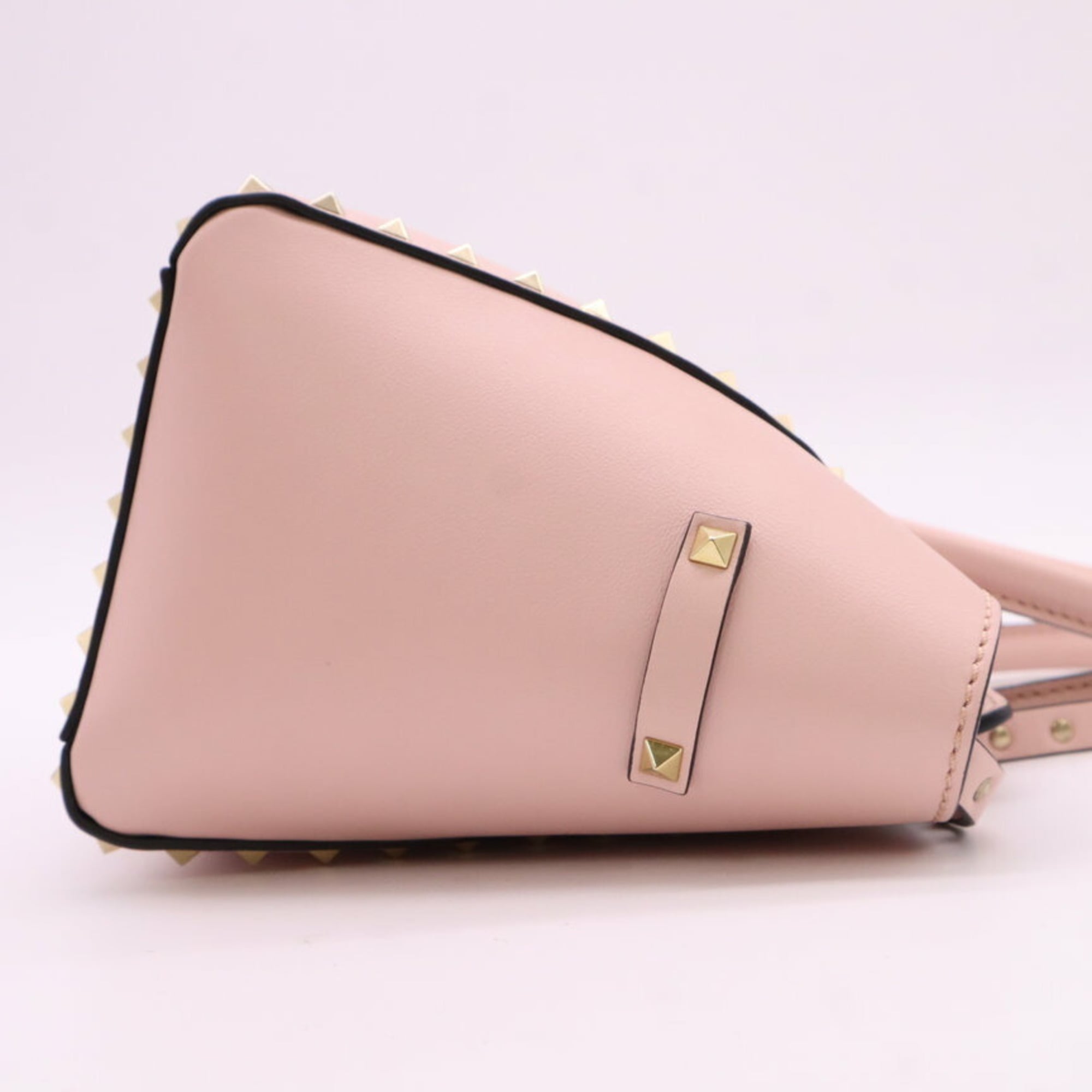 Valentino Pink Leather Handbag Shoulder Bag (Pre-Owned)