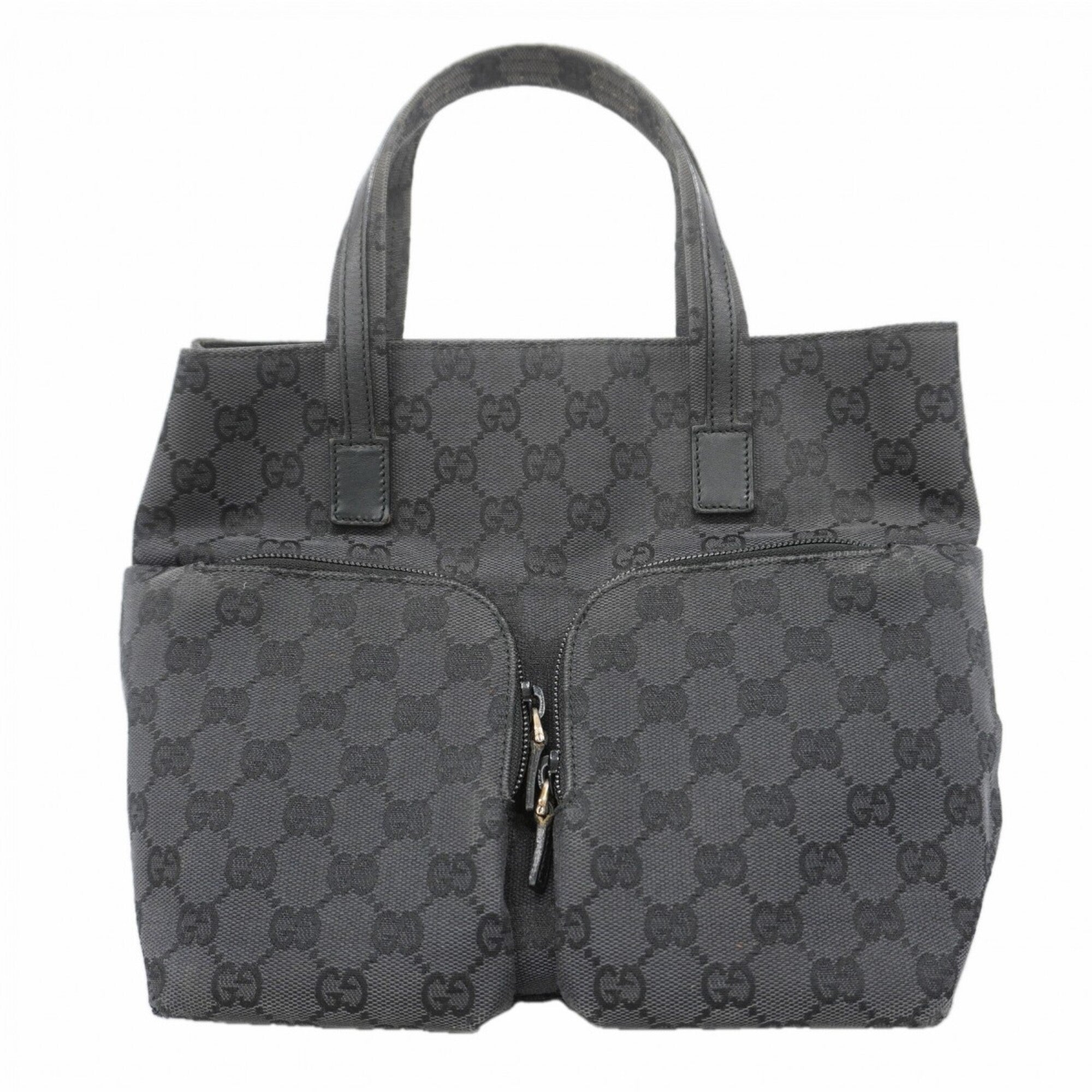 Gucci Black Canvas Handbag (Pre-Owned)