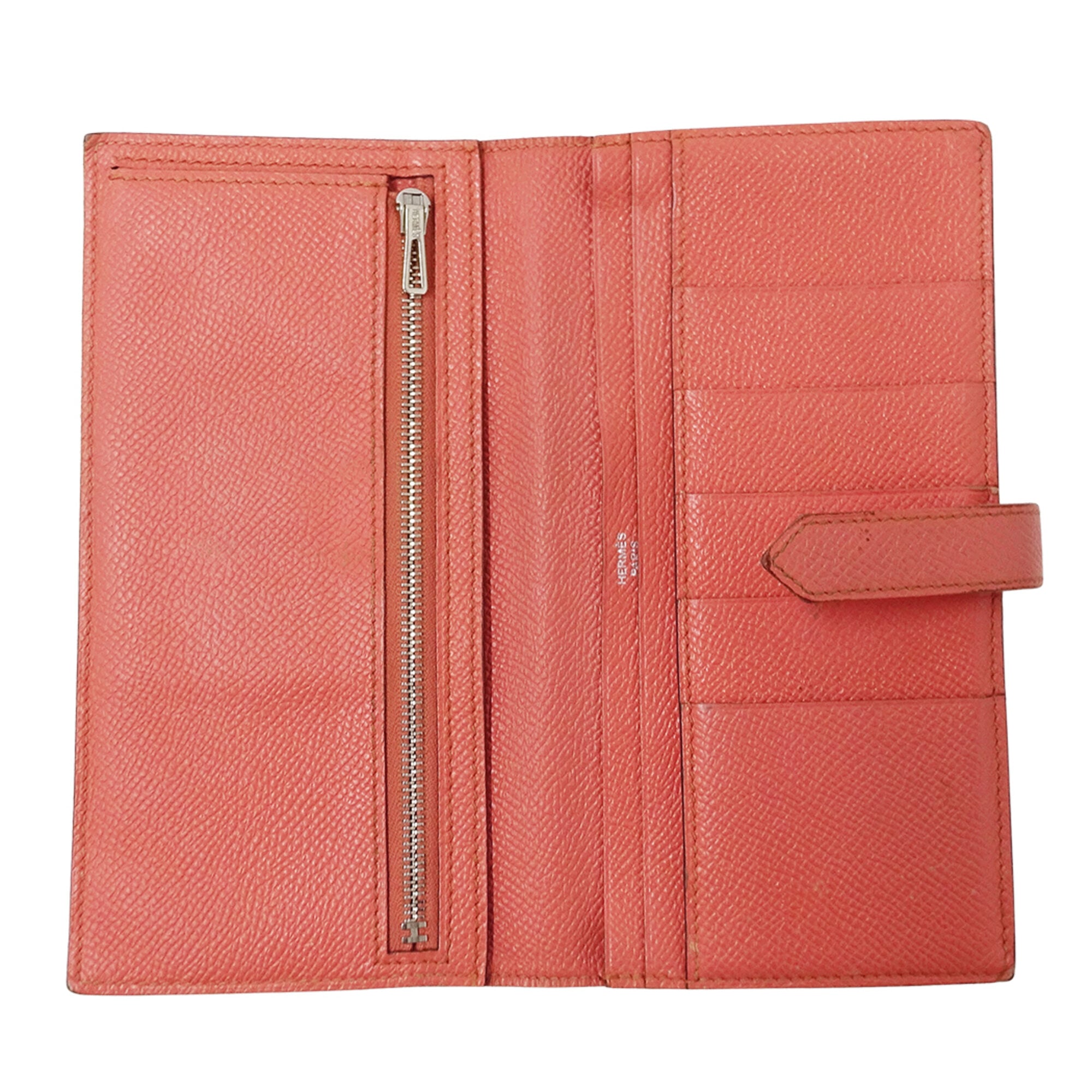Hermes Pink Red Color Rouge Casaque Soufre Epsom Leather (Pre-Owned)