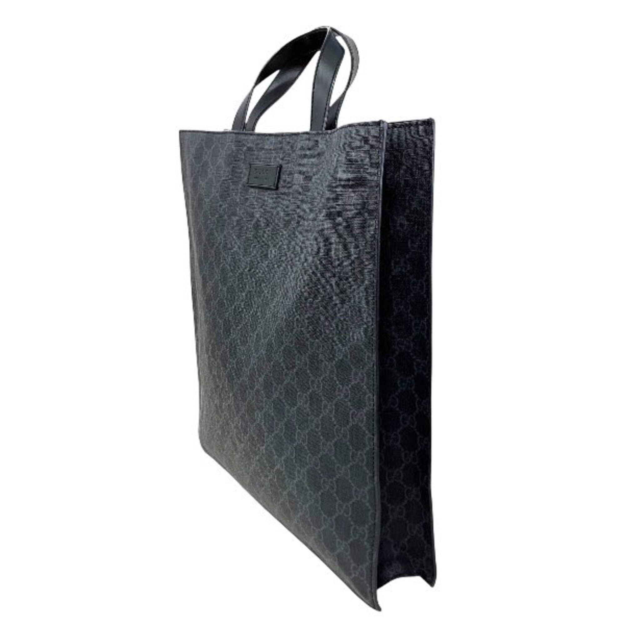 Gucci Black Gg Supreme Handbag Tote Bag (Pre-Owned)