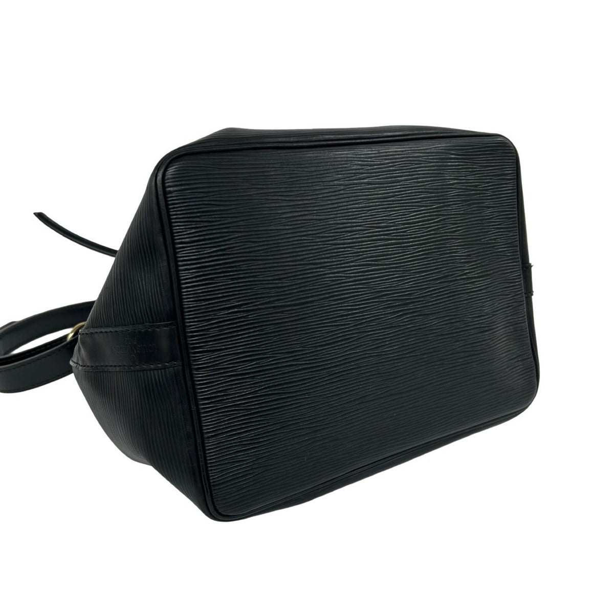 Louis Vuitton Black Leather Shoulder Bag Tote Bag (Pre-Owned)