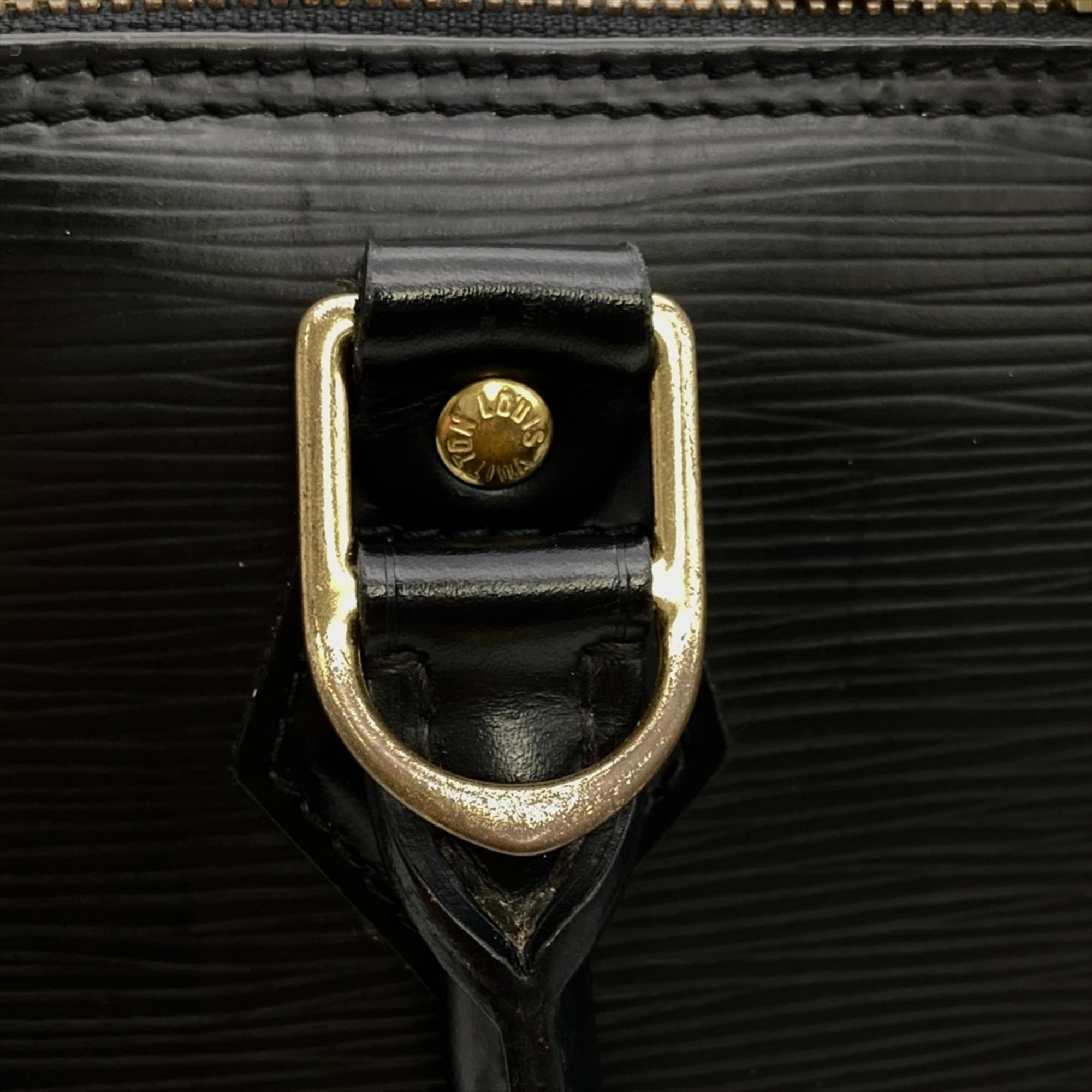 Louis Vuitton Black Noir Epi Leather Handbag (Pre-Owned)