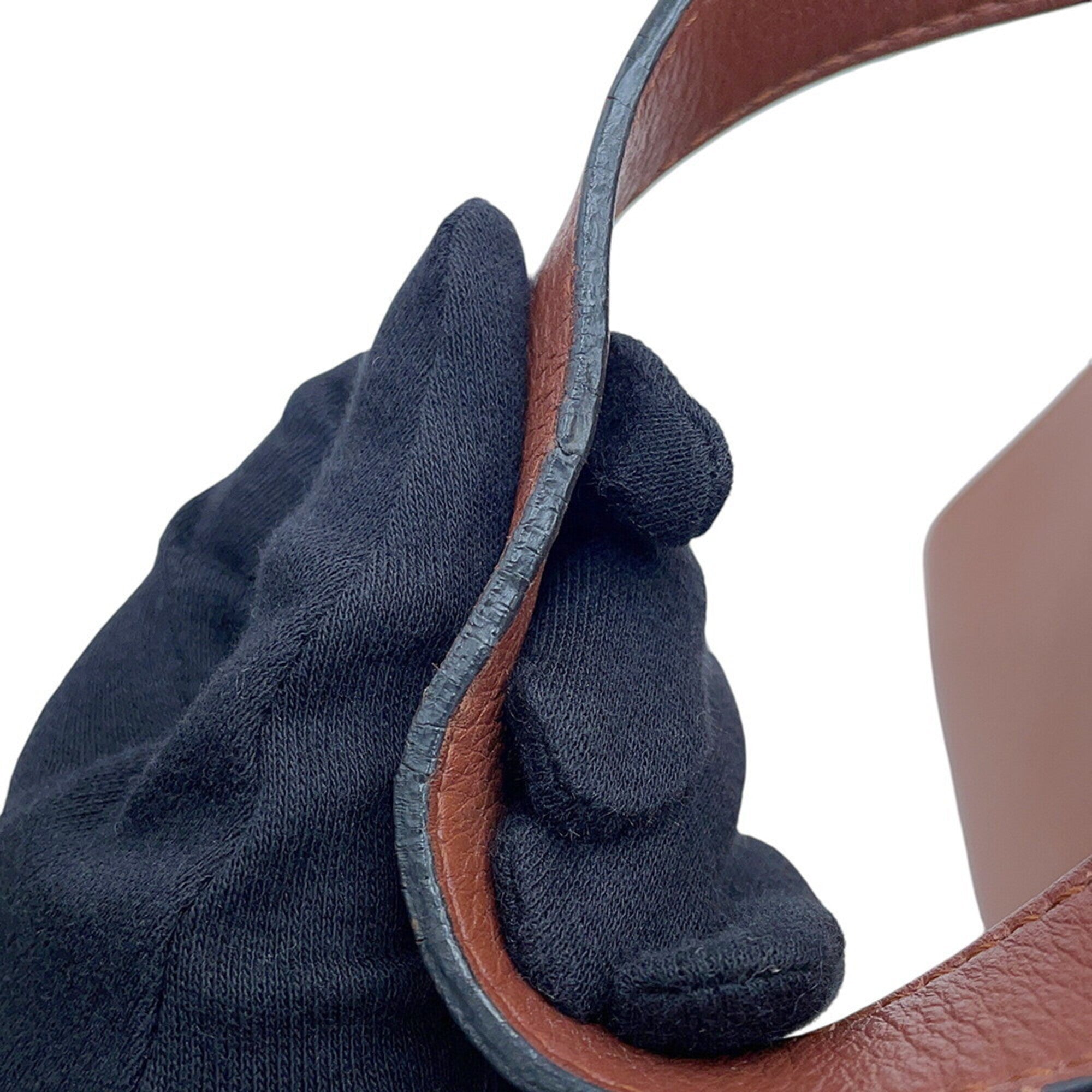 Loewe Brown Pink Leather Handbag Shoulder Bag (Pre-Owned)