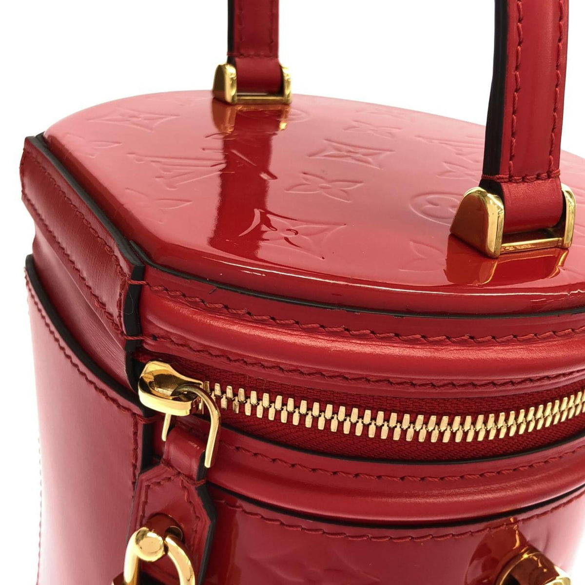 Louis Vuitton Rouge Leather Handbag (Pre-Owned)