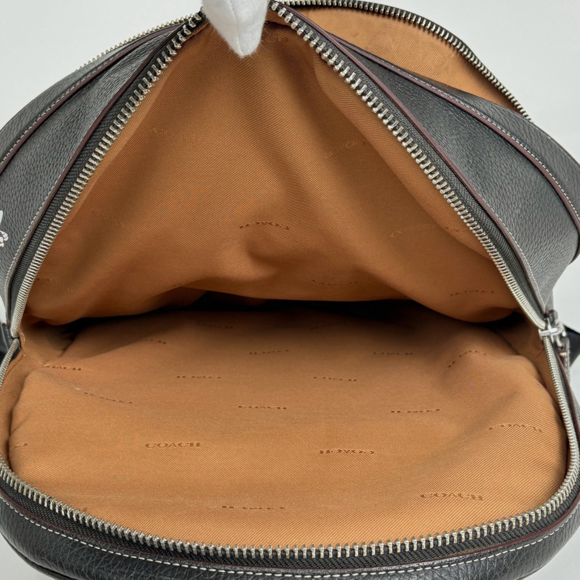 Coach Black Leather Backpack (Pre-Owned)