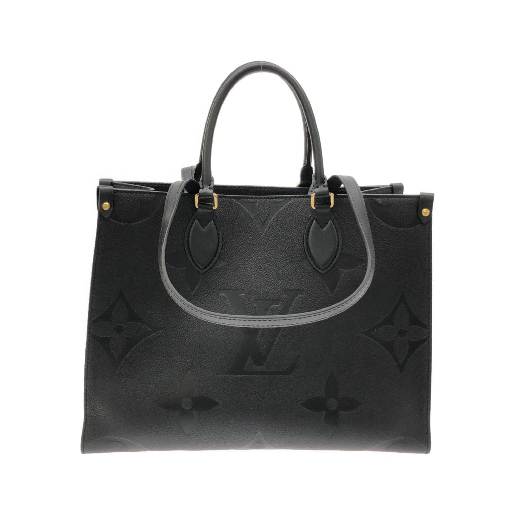 Louis Vuitton Black Leather Handbag (Pre-Owned)
