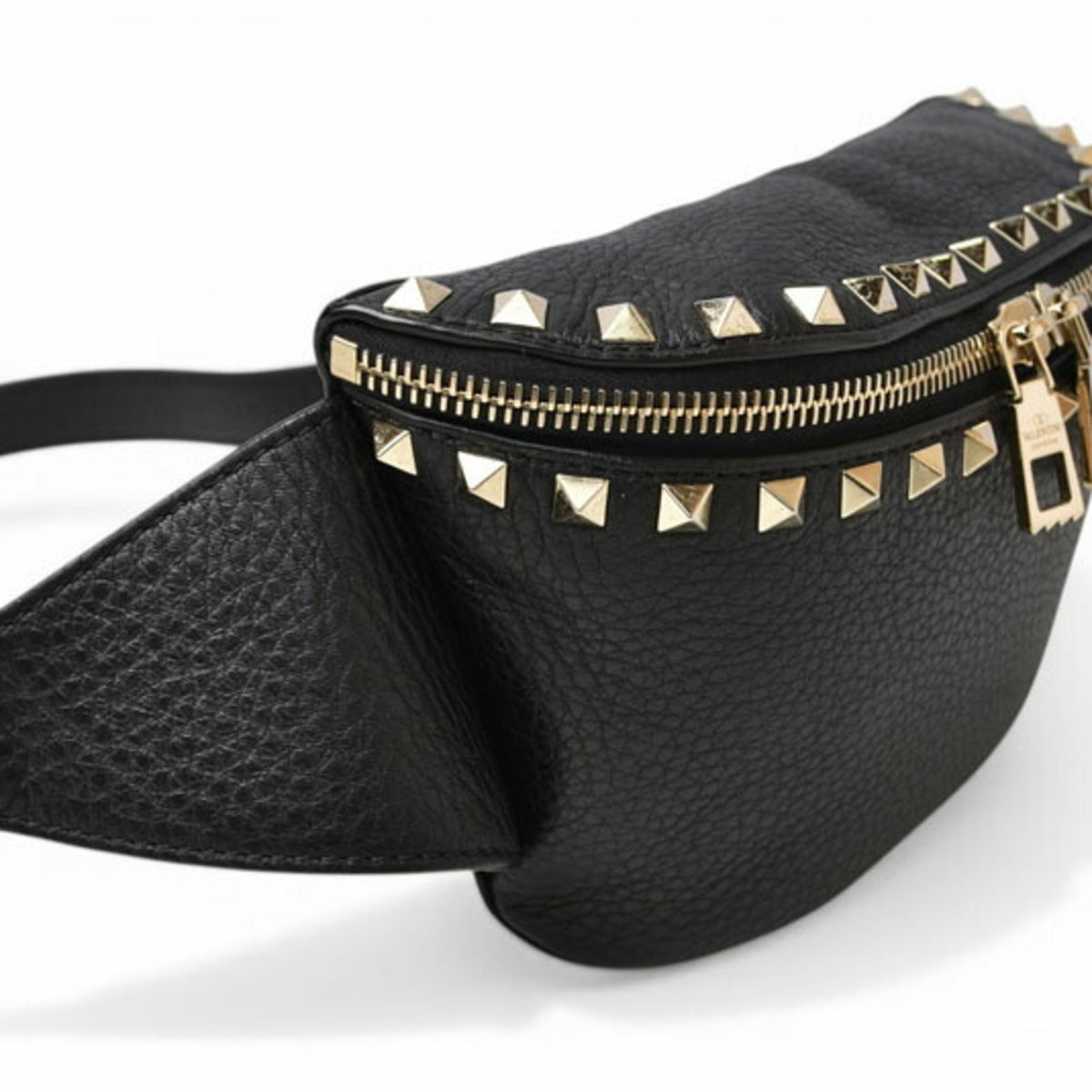 Valentino Black Leather Sling Bag (Pre-Owned)
