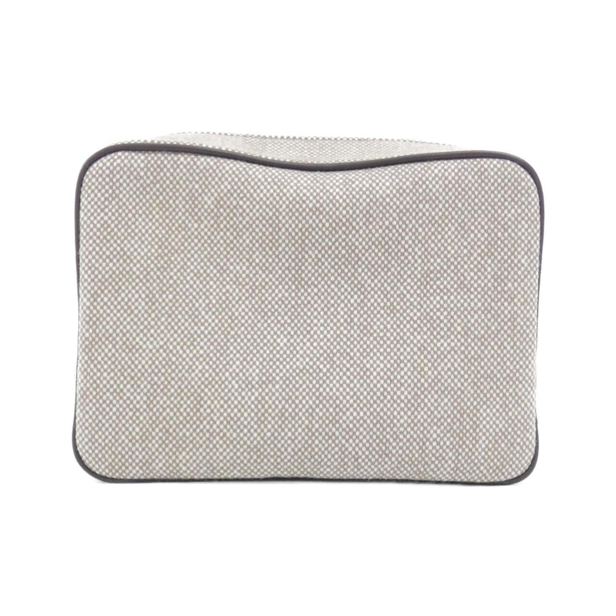 Hermes Brown Wool Handbag Pouch (Pre-Owned)