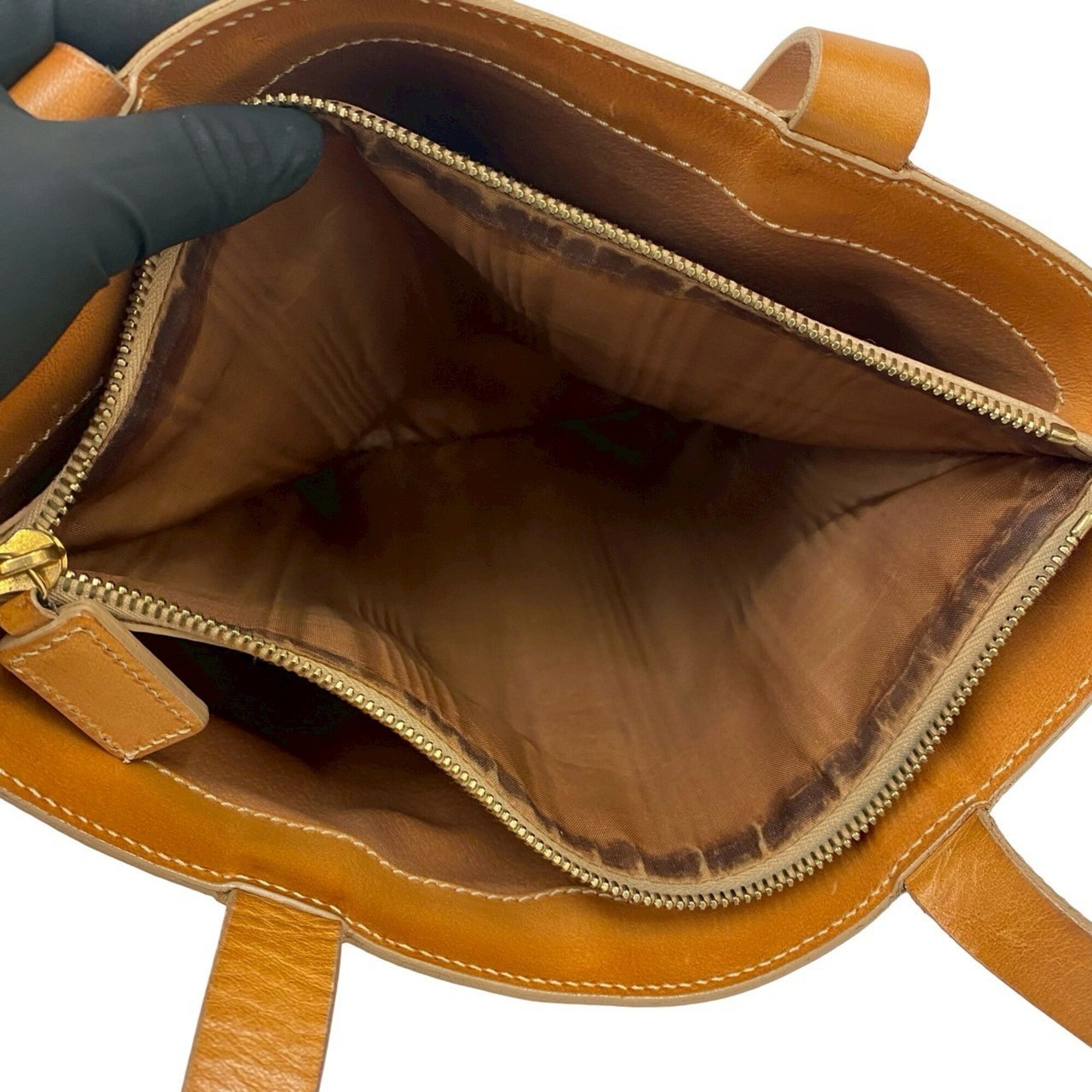 Celine Brown Leather Pvc Shoulder Bag Tote Bag (Pre-Owned)