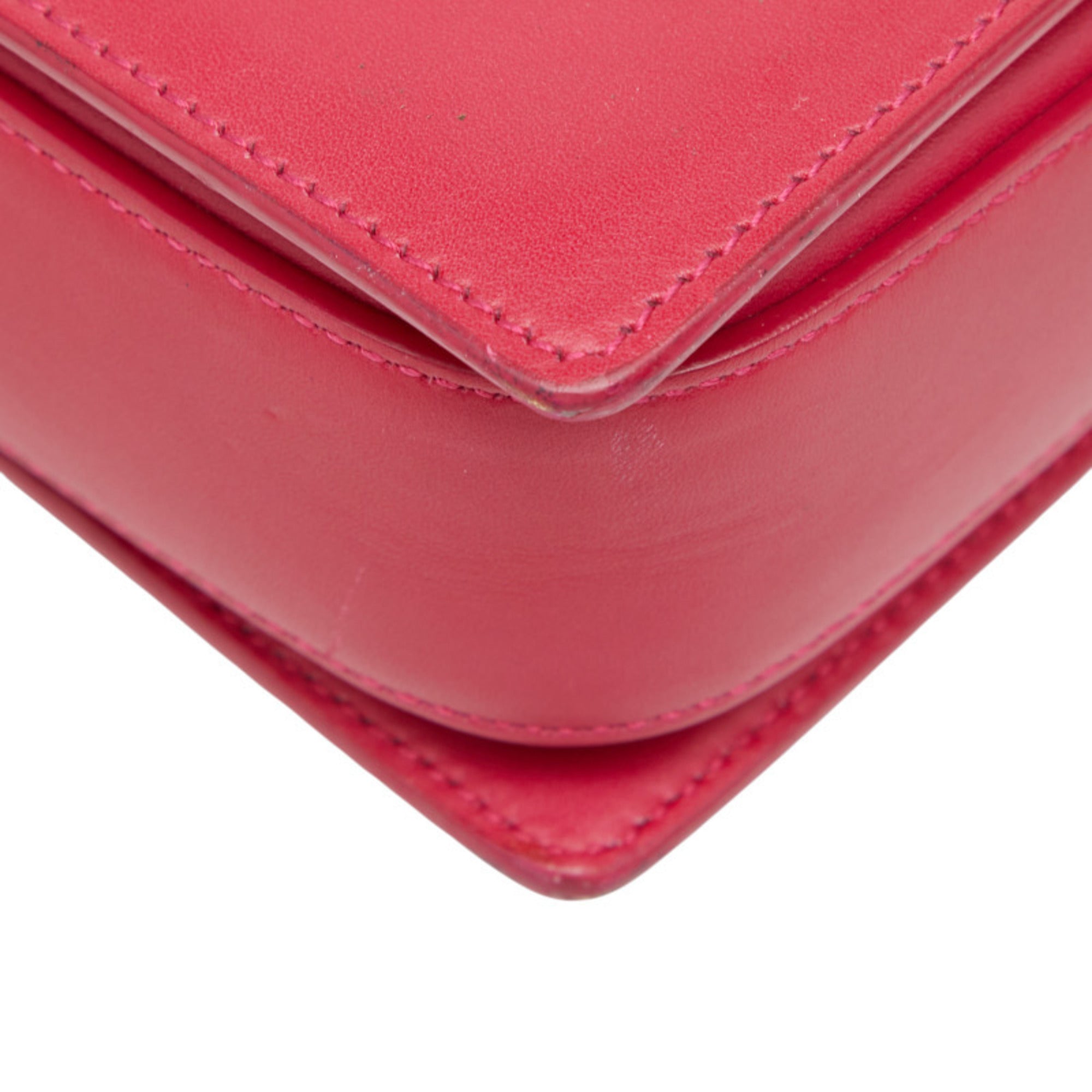 Saint Laurent Pink Leather Shoulder Bag (Pre-Owned)