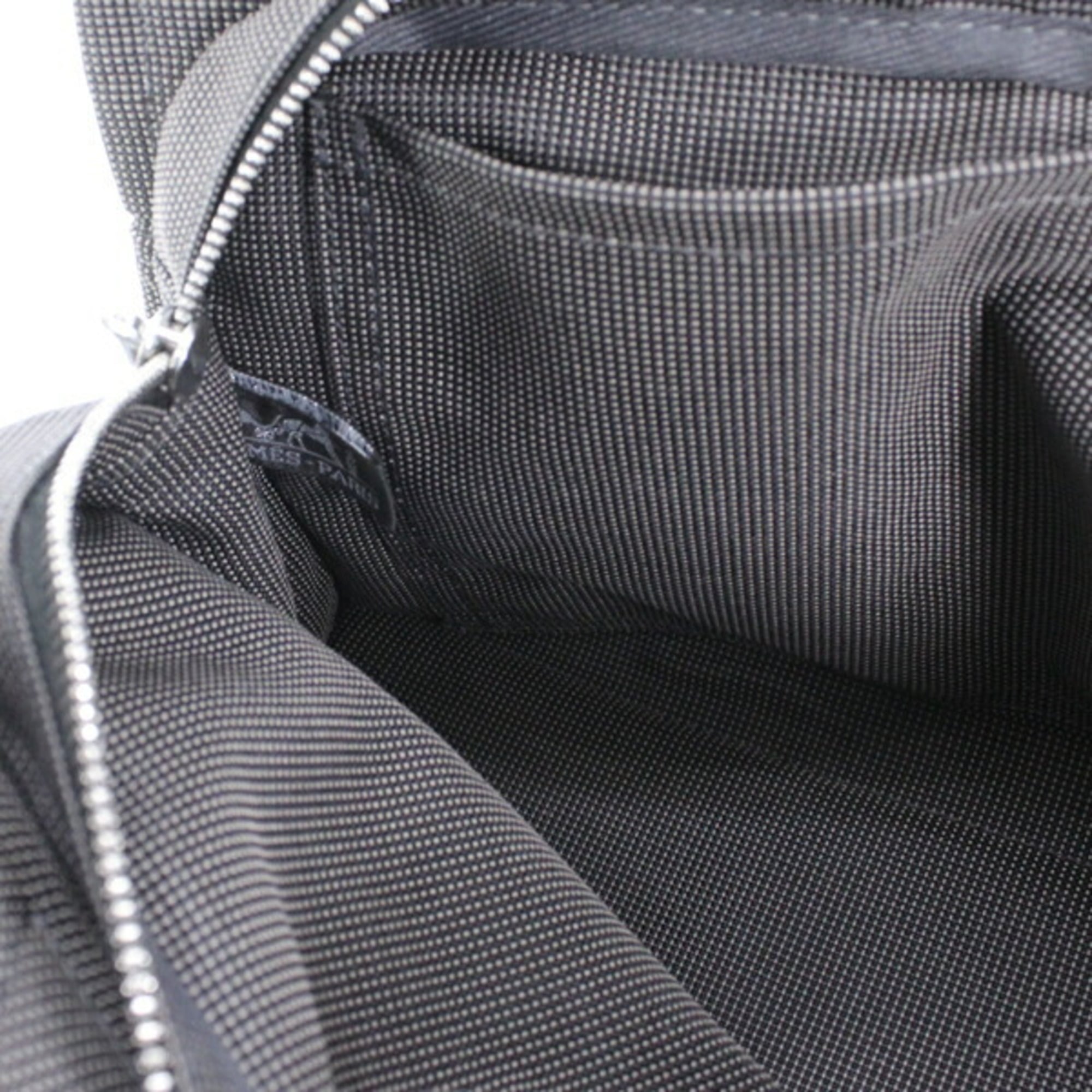 Hermes Her Line Gray Canvas Handbag (Pre-Owned)