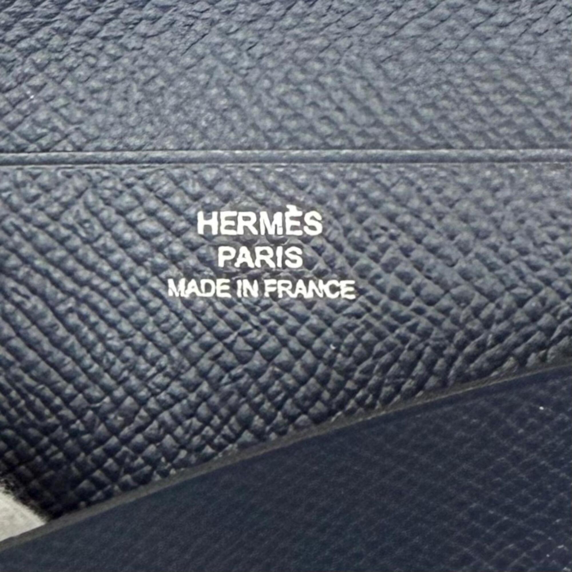 Hermes Navy Epsom Leather Wallet (Bi-Fold) (Pre-Owned)