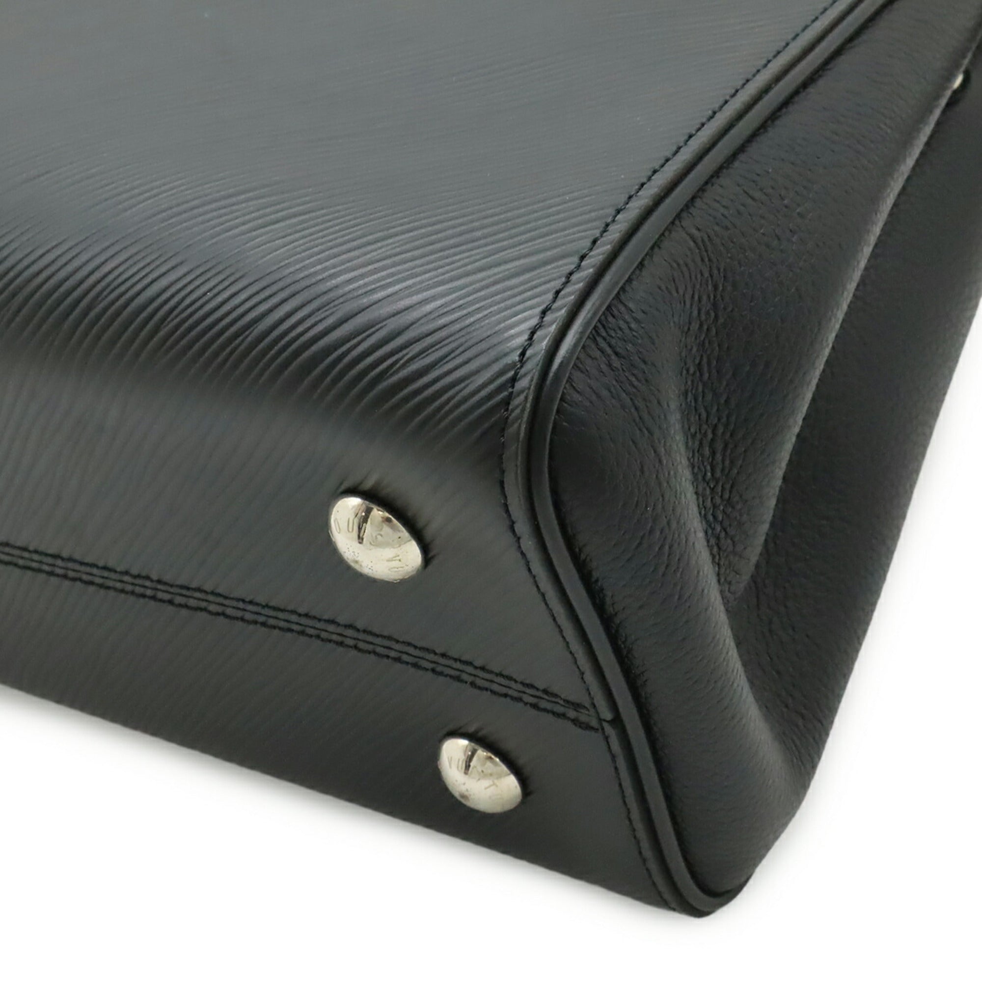 Louis Vuitton Black Noir Epi Leather Handbag Shoulder Bag (Pre-Owned)